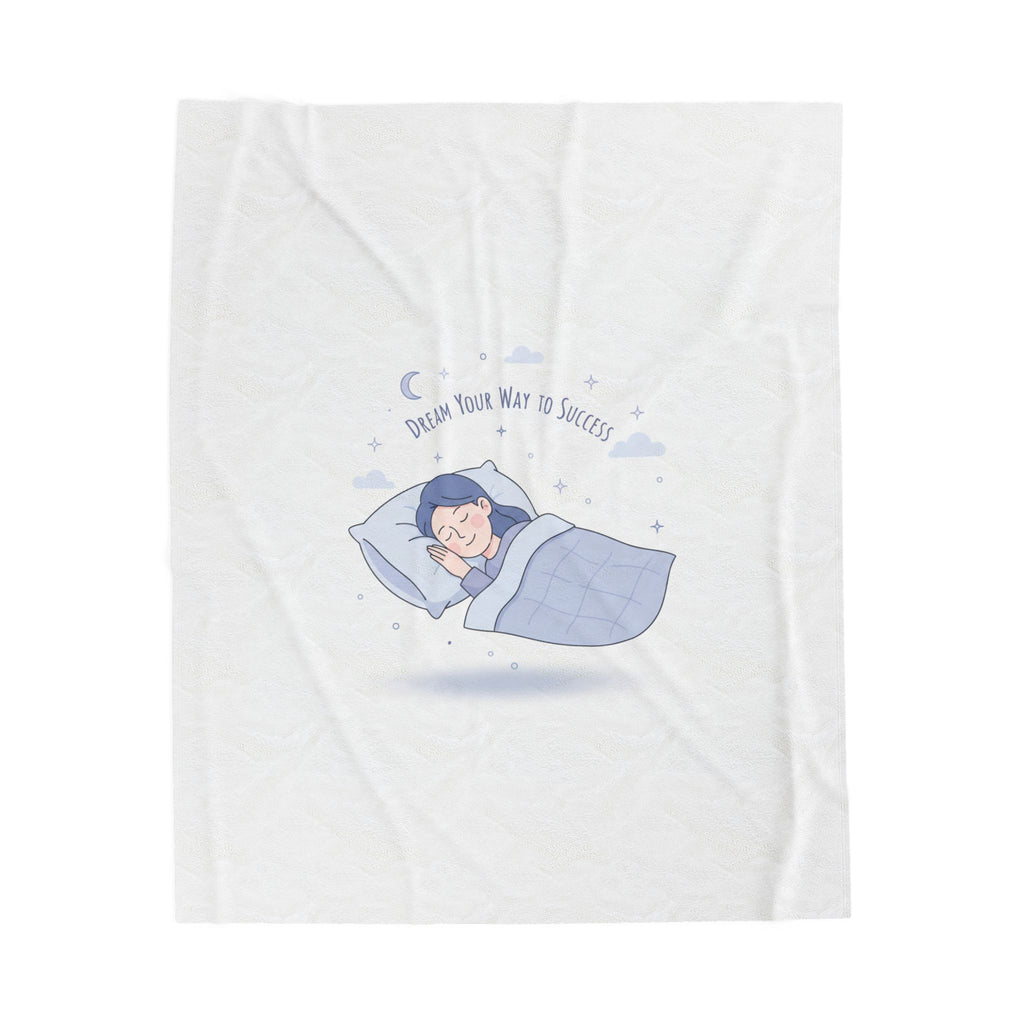 Resting Your Way to Success Velveteen Plush Blanket | Sleepmaxxing, Do Not Disturb