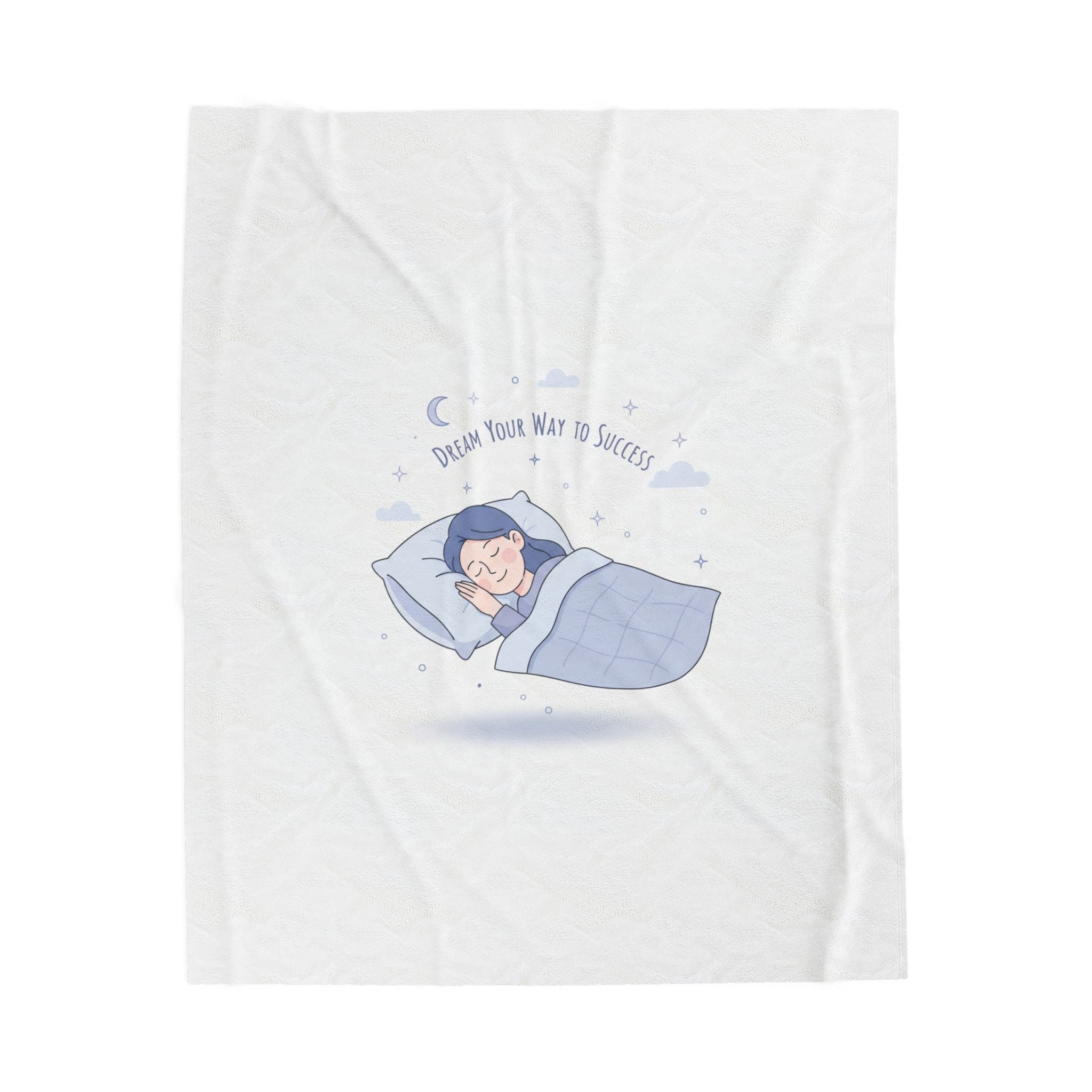 Resting Your Way to Success Velveteen Plush Blanket | Sleepmaxxing, Do Not Disturb