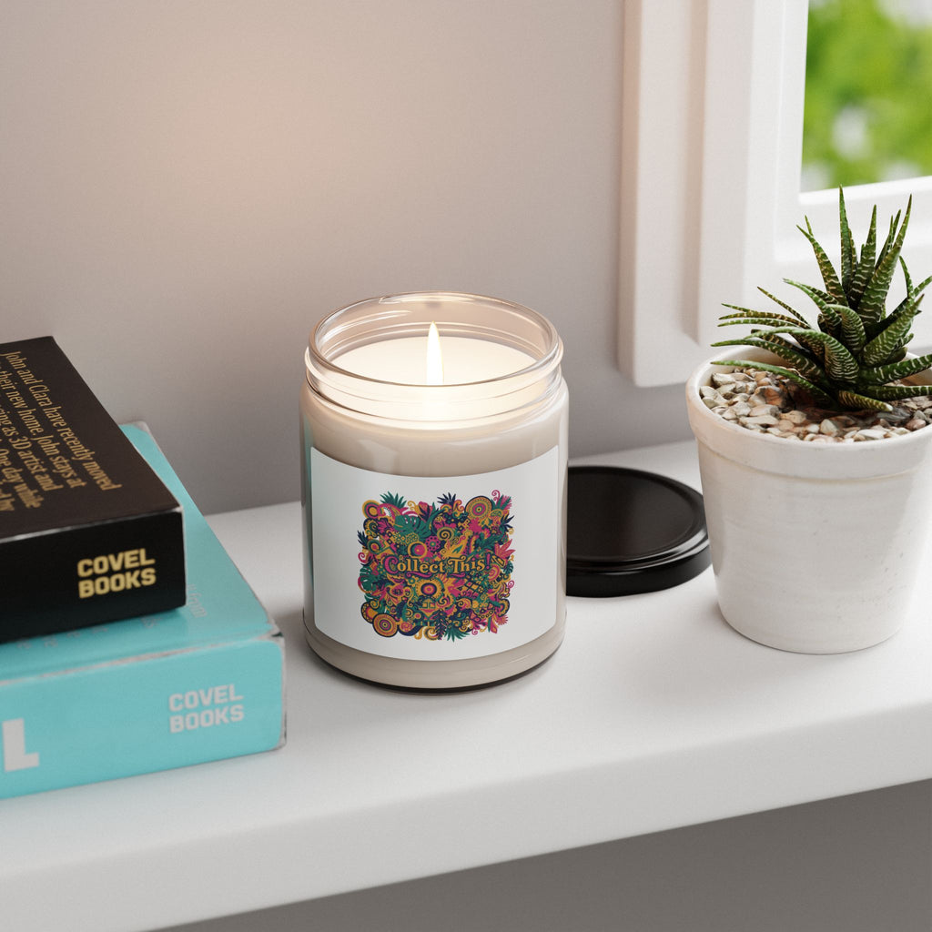 Maximalist Floral Collage Candle, Soy Jar Candle | Bold Pattern Party