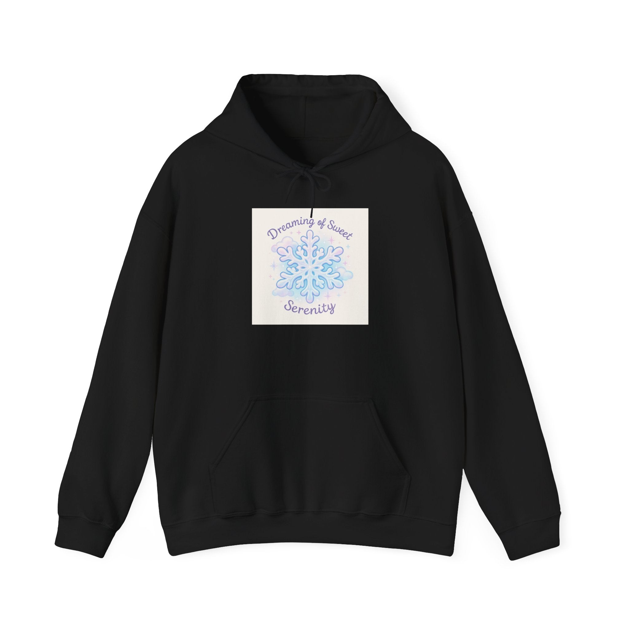 Serenity Snowflake Hoodie — "Dreaming of Snow" Cozy Winter Pullover