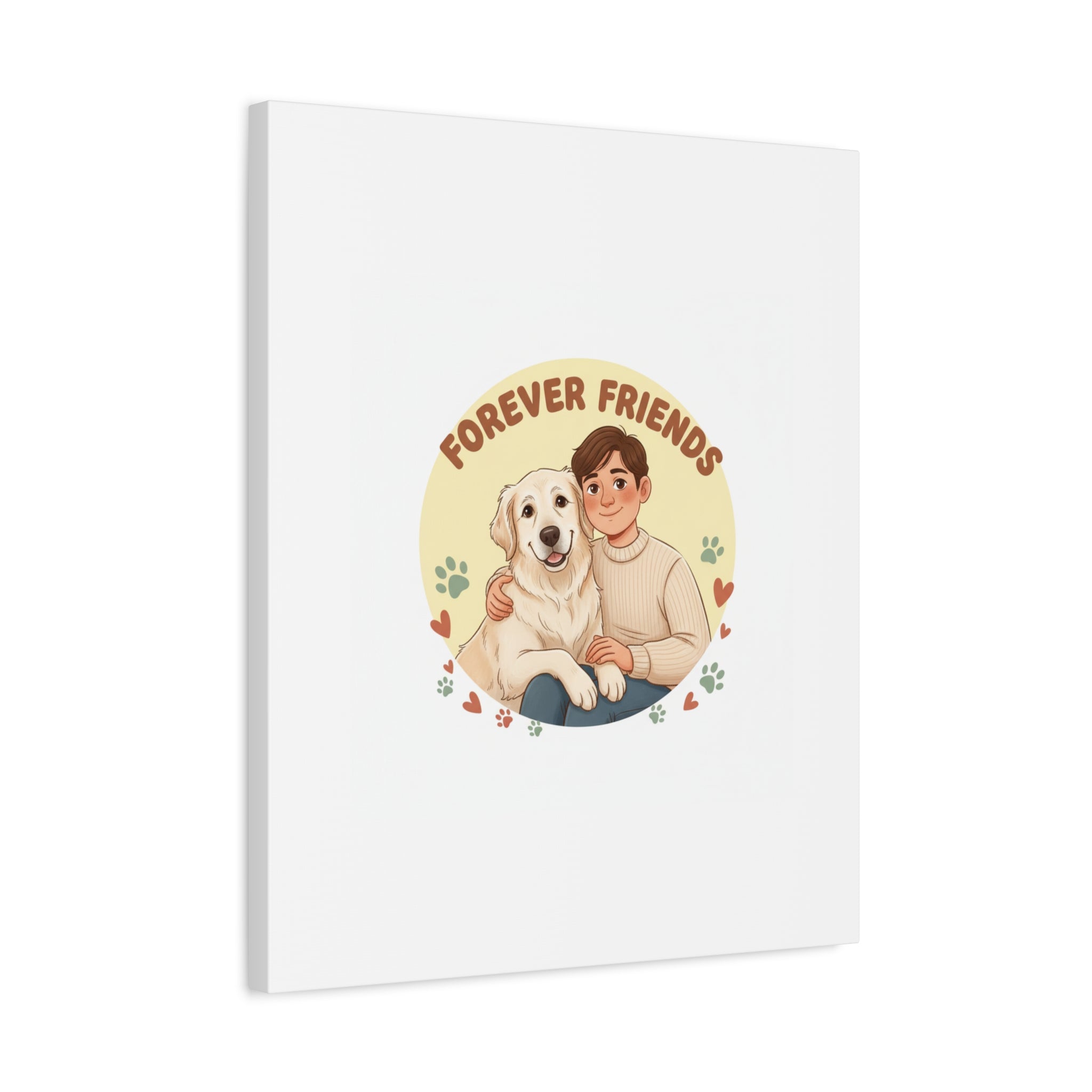 Forever Friends Dog Wall Art, Pet Canvas, Senior Dog Print | Pet-Centric Holiday