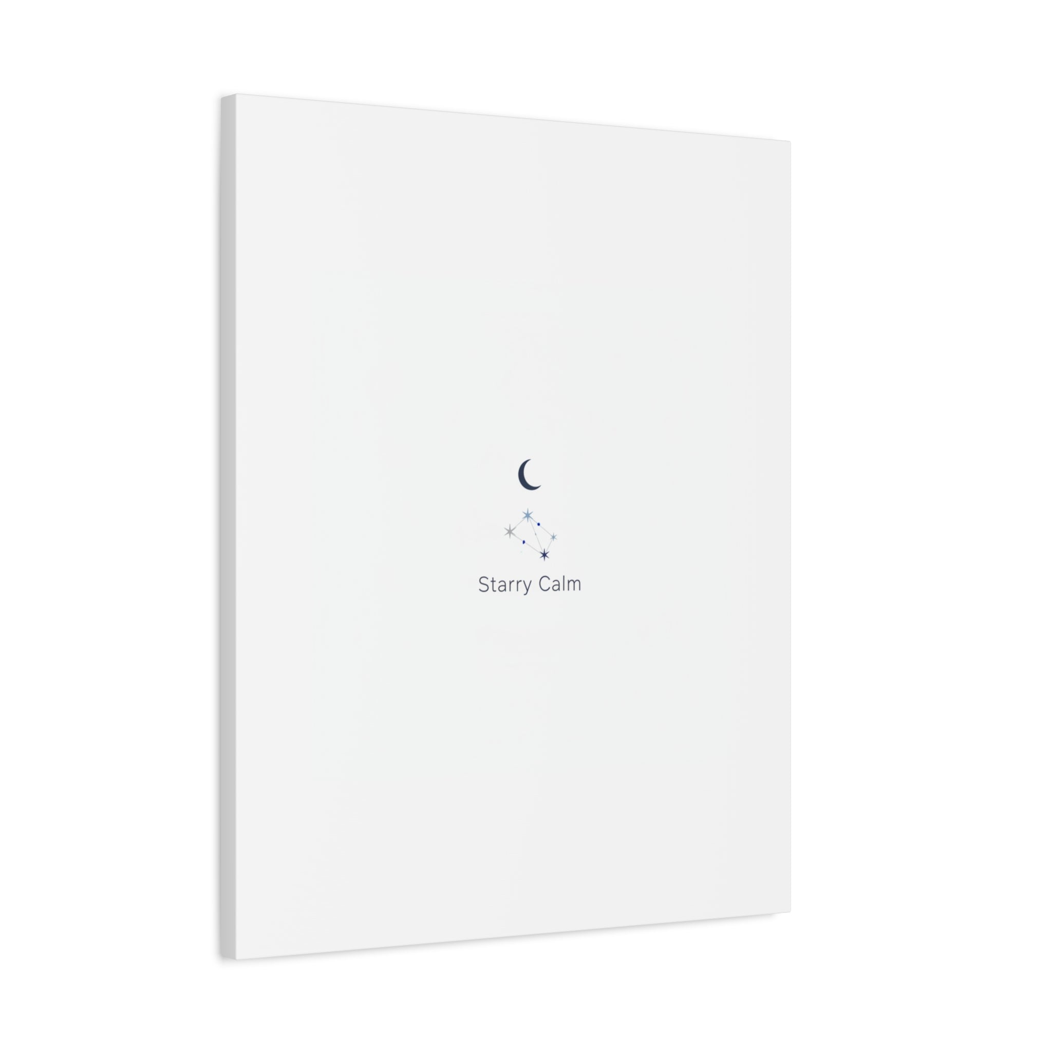Starry Calm Moon & Constellation Canvas, minimal astrology art print