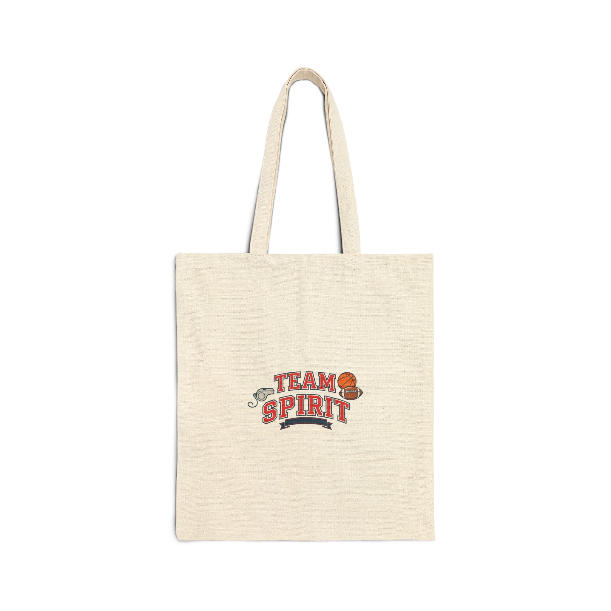 Team Spirit Tote | Varsity Athletic Block Letter Canvas Tote