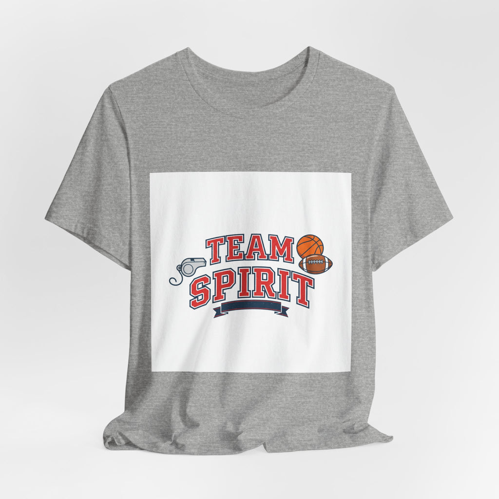 Team Spirit Varsity Letter Tee | collegiate athletic block font