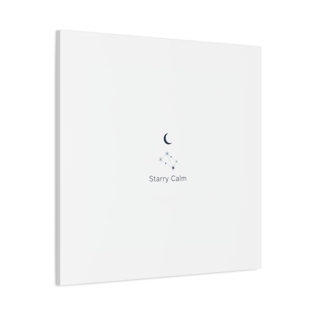 Starry Calm Moon & Constellation Canvas, minimal astrology art print
