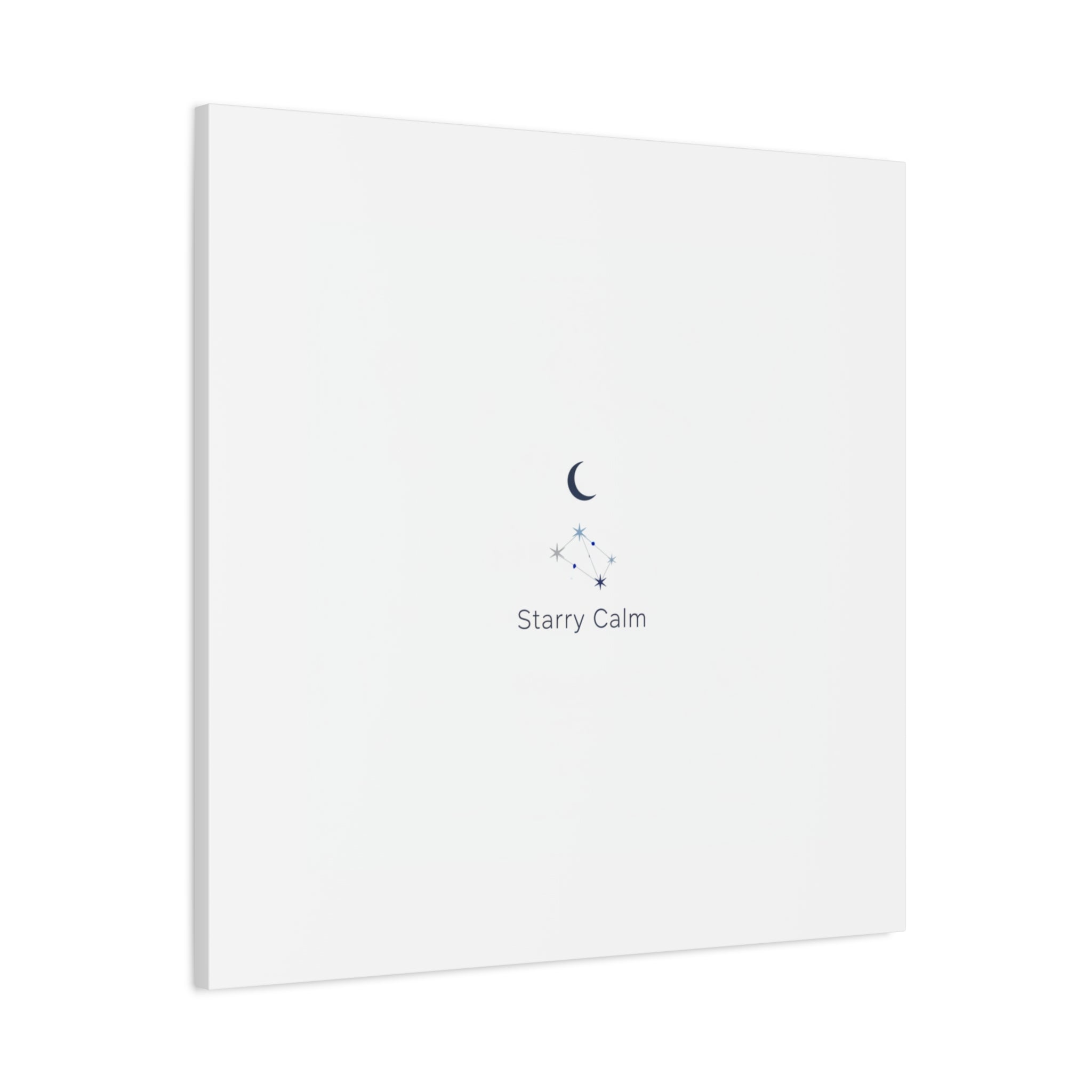 Starry Calm Moon & Constellation Canvas, minimal astrology art print