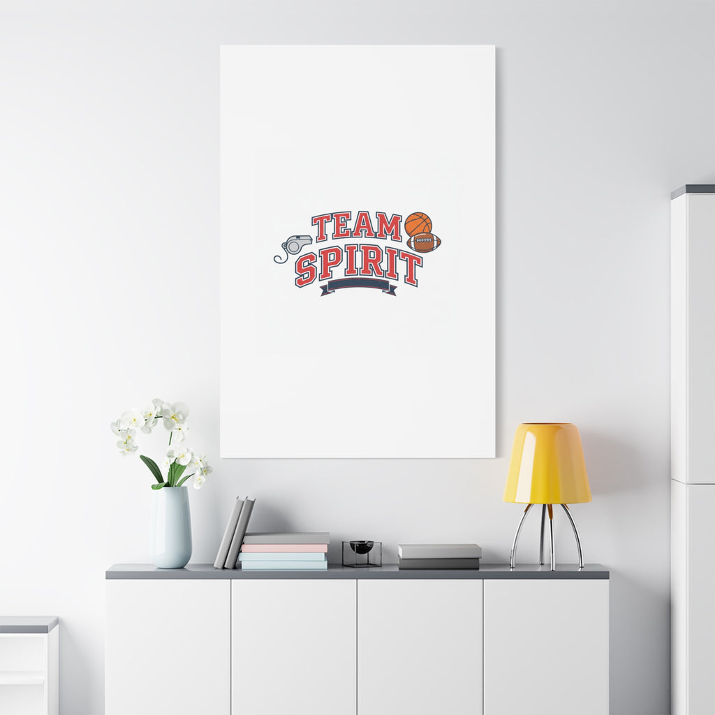 Team Spirit varsity crest Canvas