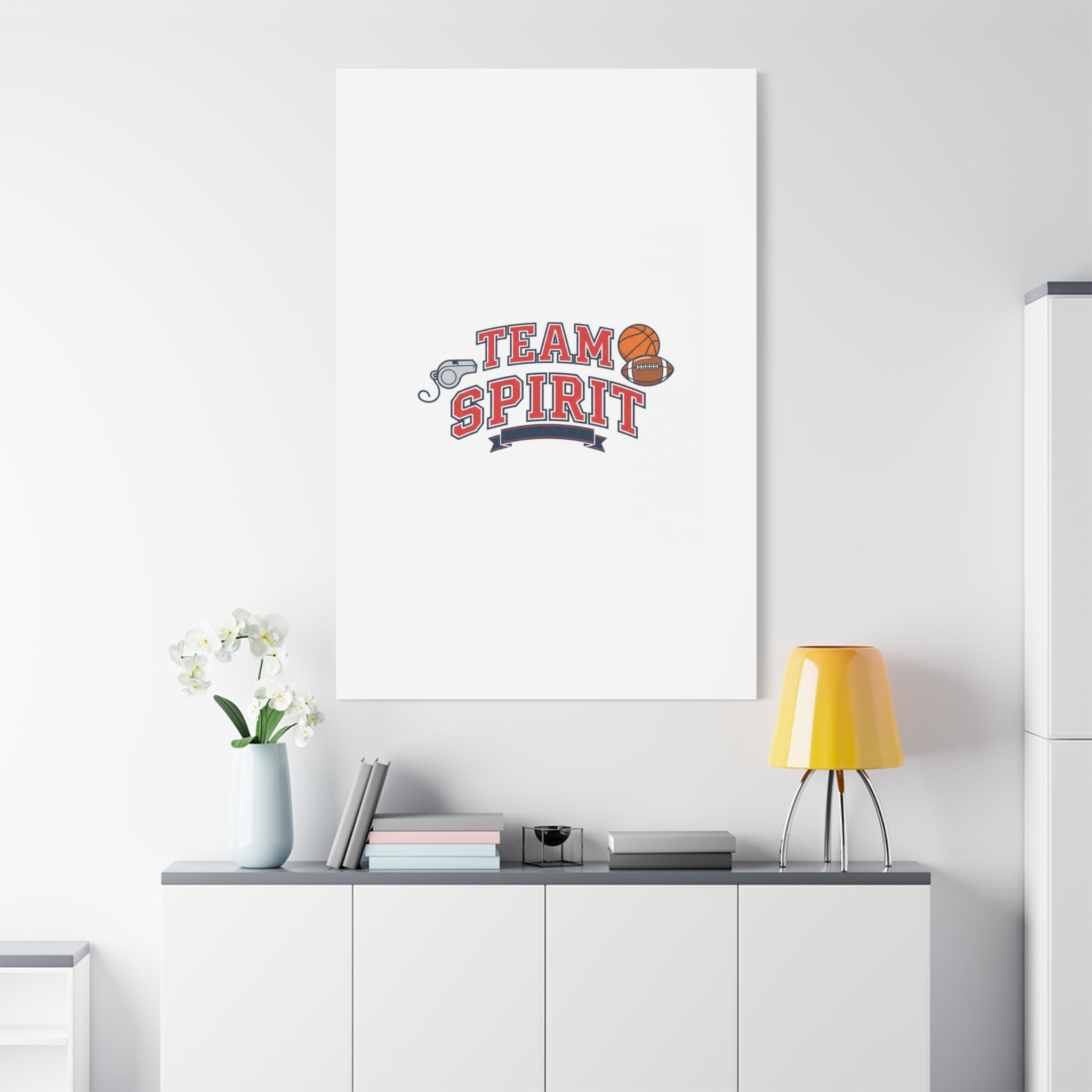 Team Spirit varsity crest Canvas