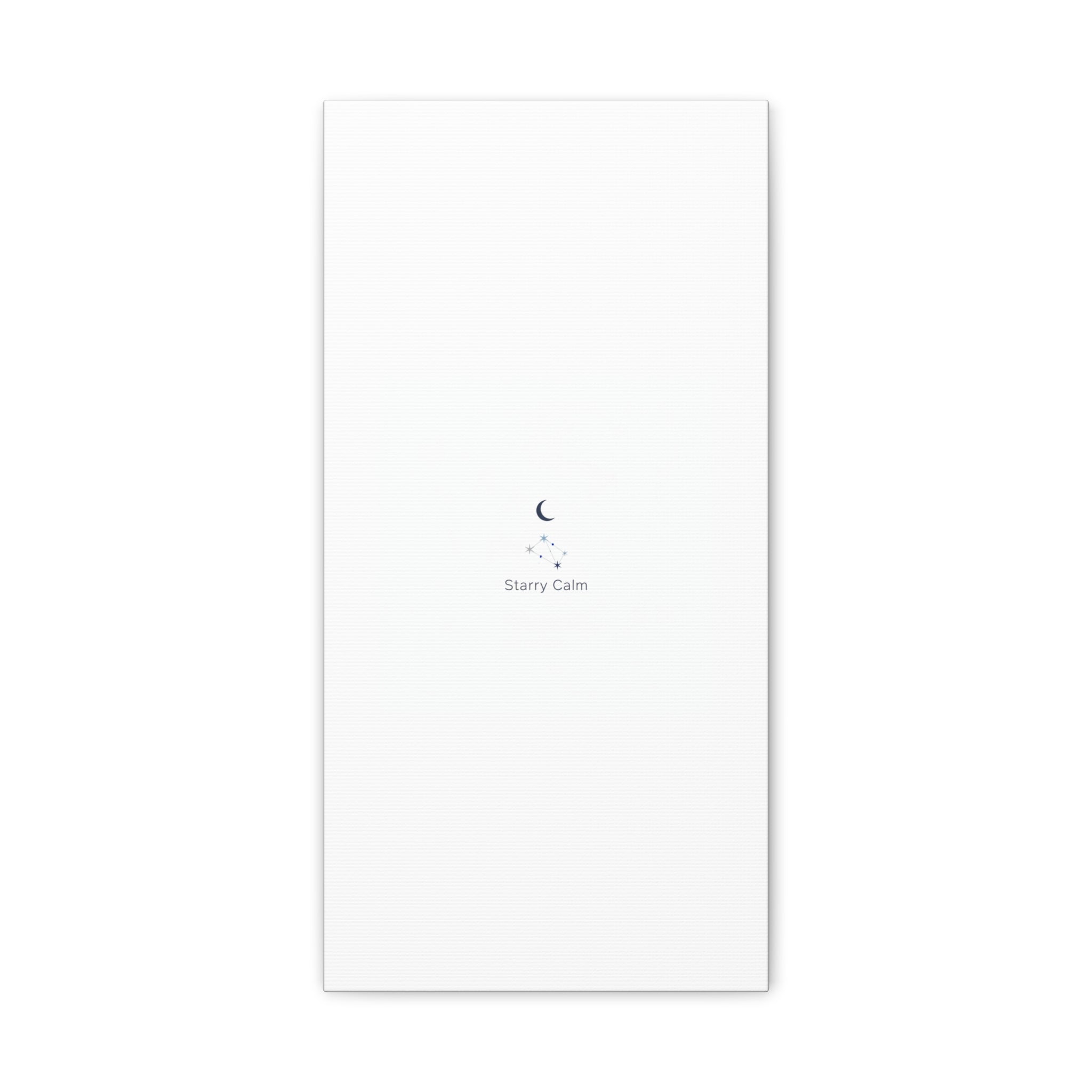 Starry Calm Moon & Constellation Canvas, minimal astrology art print