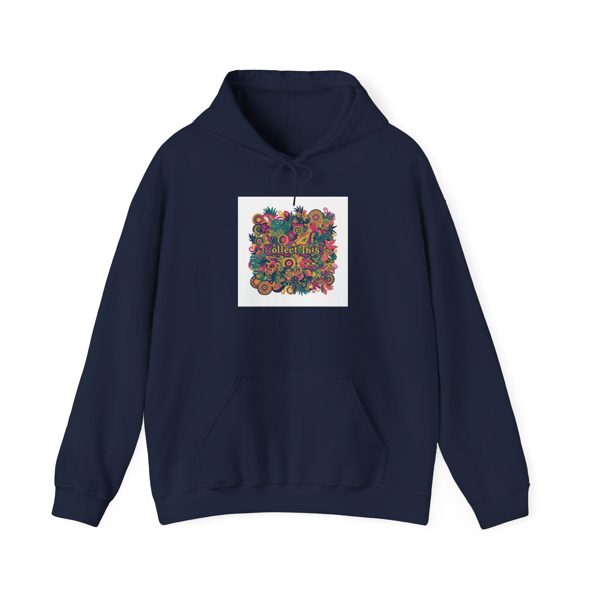 Maximalist Floral Collage Hoodie | bold floral stripes, boho collage print
