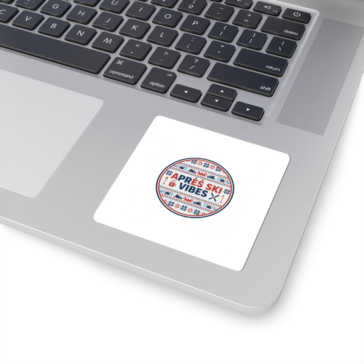 Après Ski Vibes Sticker | Fair Isle Alpine Badge, Mountain Lodge Sticker