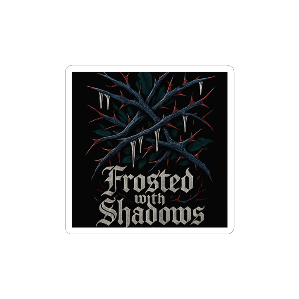 Sticker — "Frosted with Shadows" Gothic Thorns Kiss-Cut Sticker