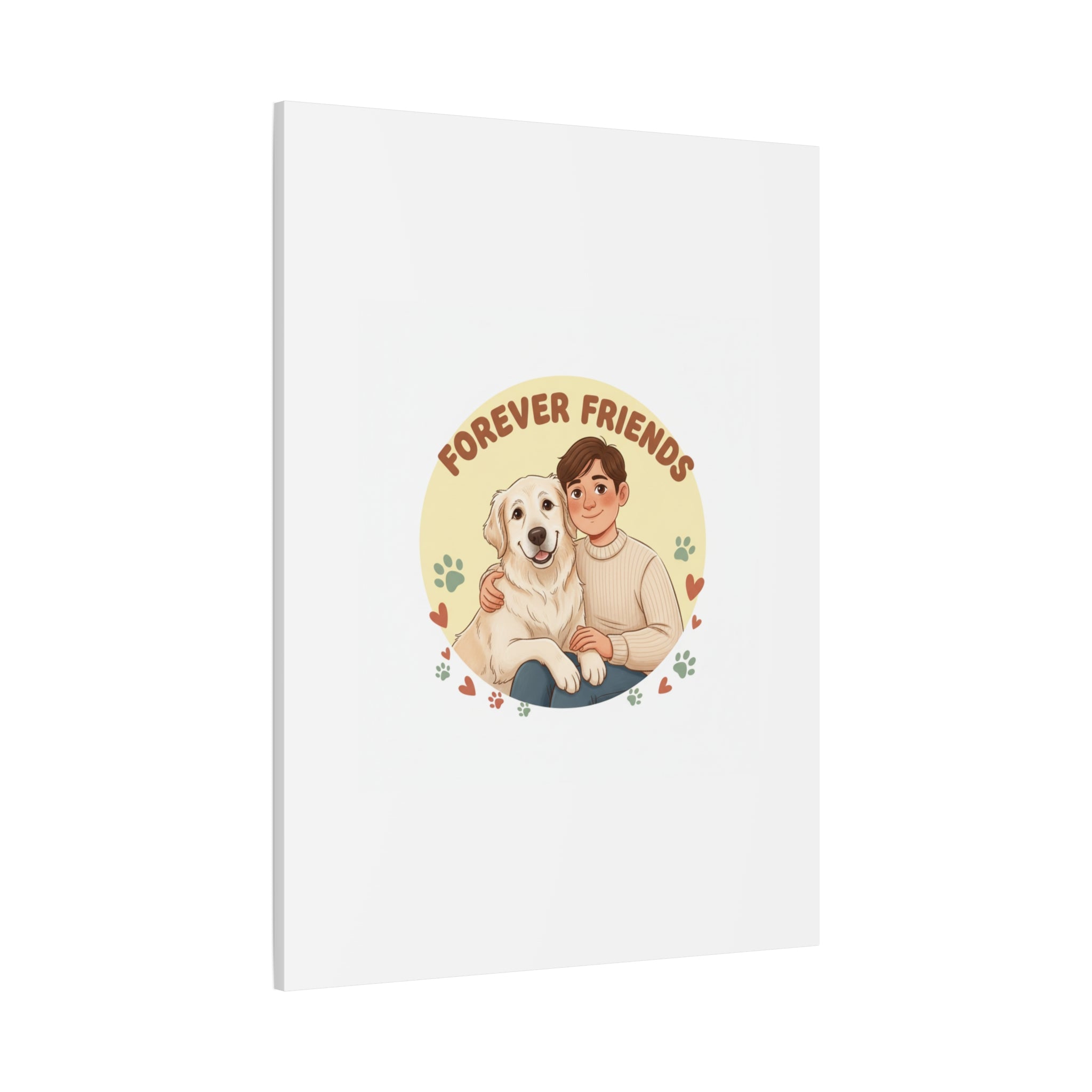 Forever Friends Dog Wall Art, Pet Canvas, Senior Dog Print | Pet-Centric Holiday