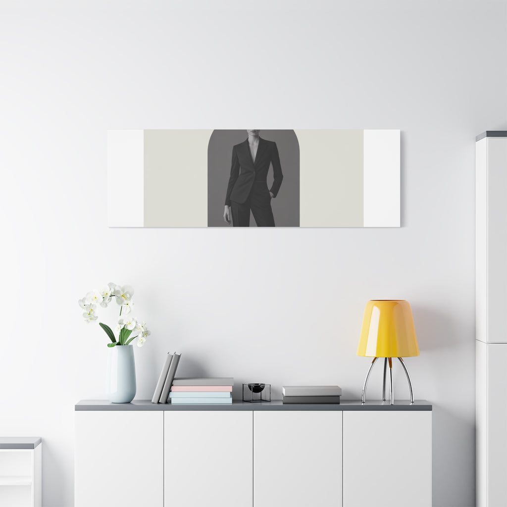 Monochrome Minimal Fashion Print, Canvas