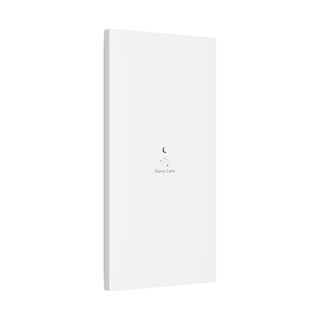 Starry Calm Moon & Constellation Canvas, minimal astrology art print