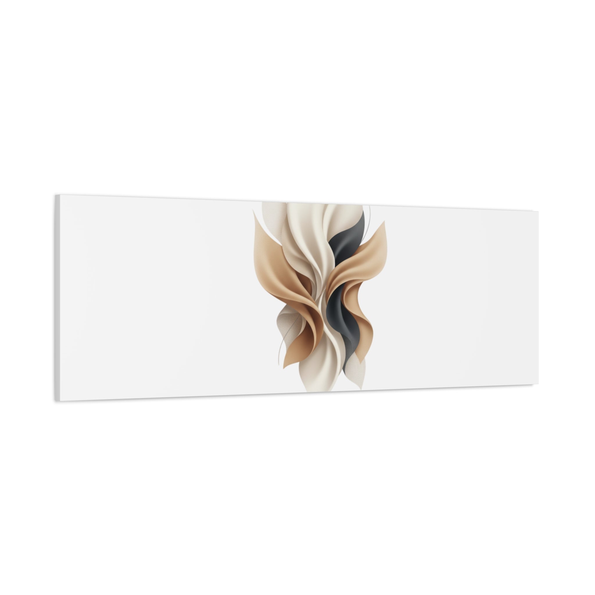 Neutral Abstract Bloom Canvas, Matte Stretched Canvas | Quiet Luxury, Minimalist Wall Art