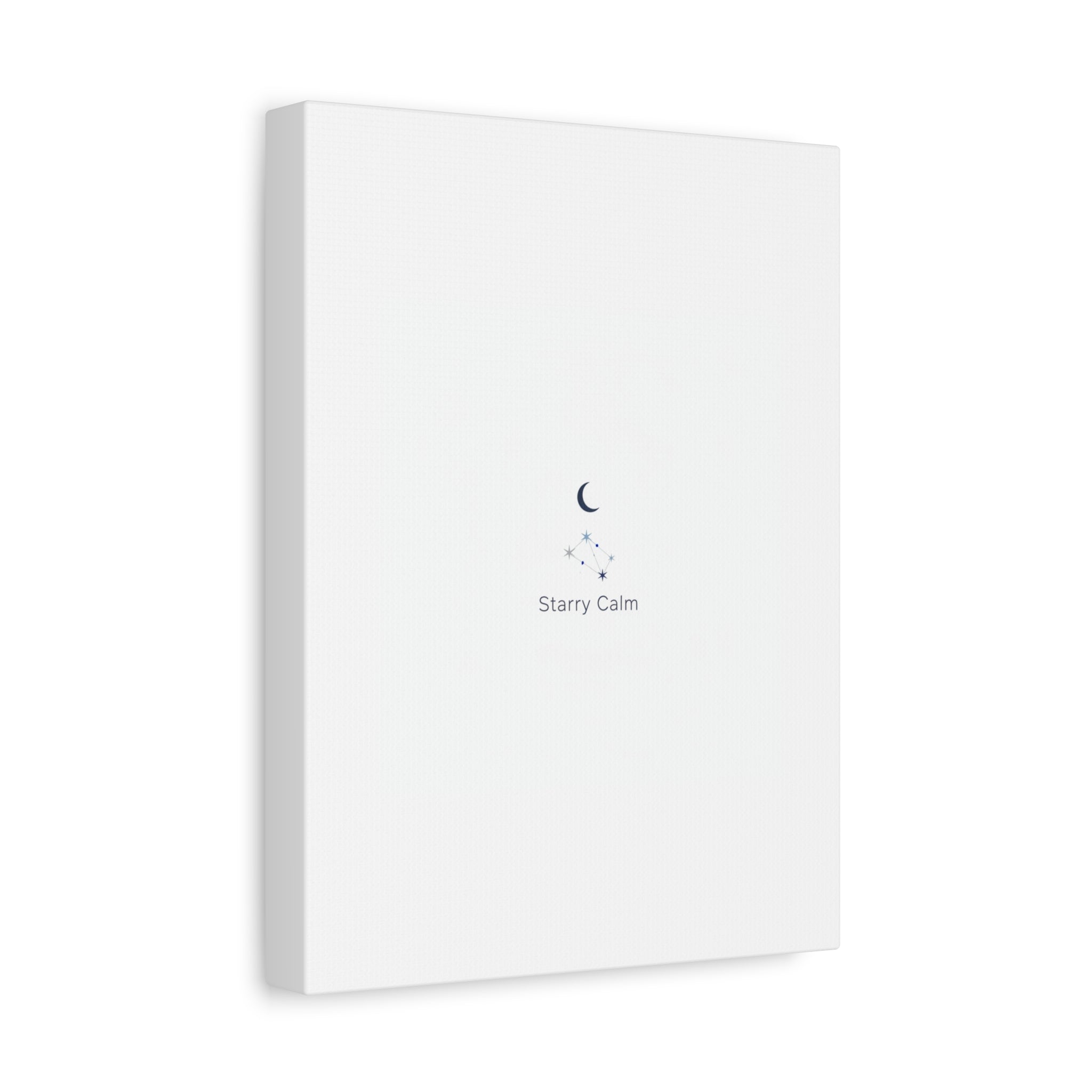 Starry Calm Moon & Constellation Canvas, minimal astrology art print