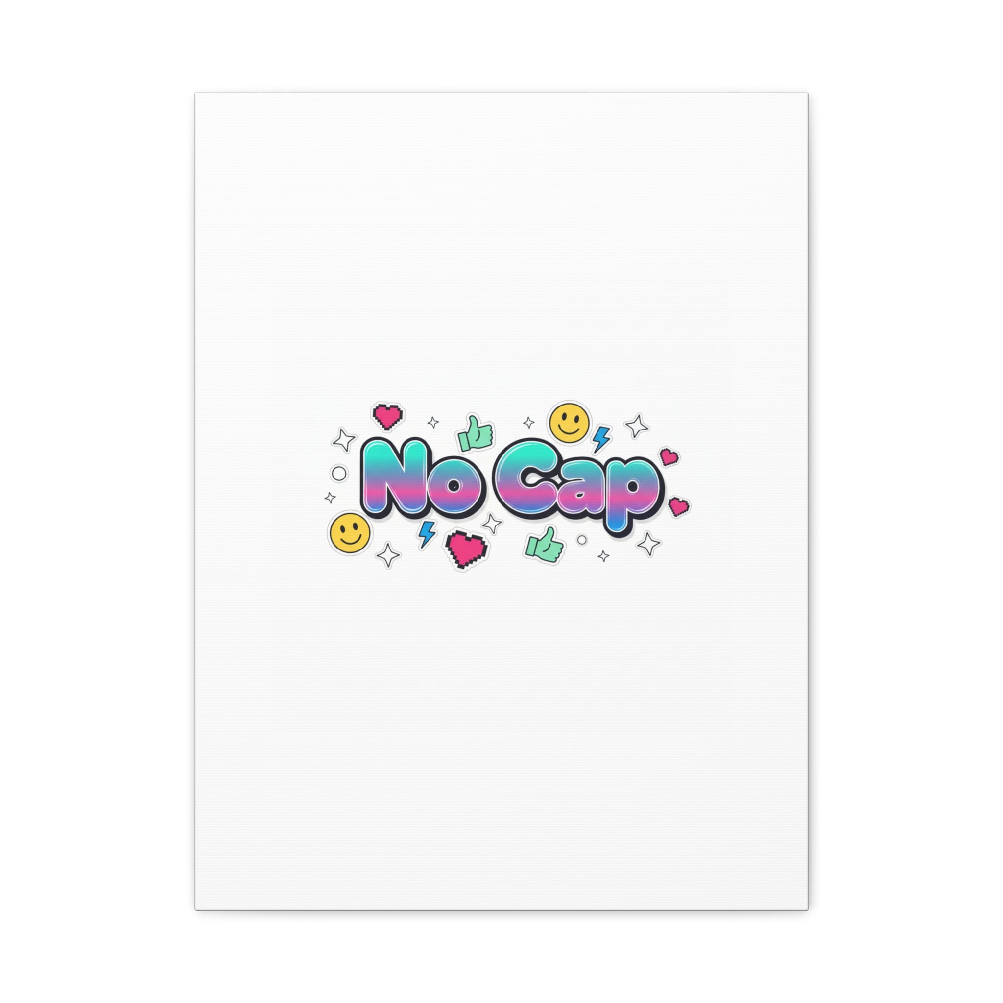 No Cap Canvas | Gen-Z Slang, Internet Lingo Wall Art