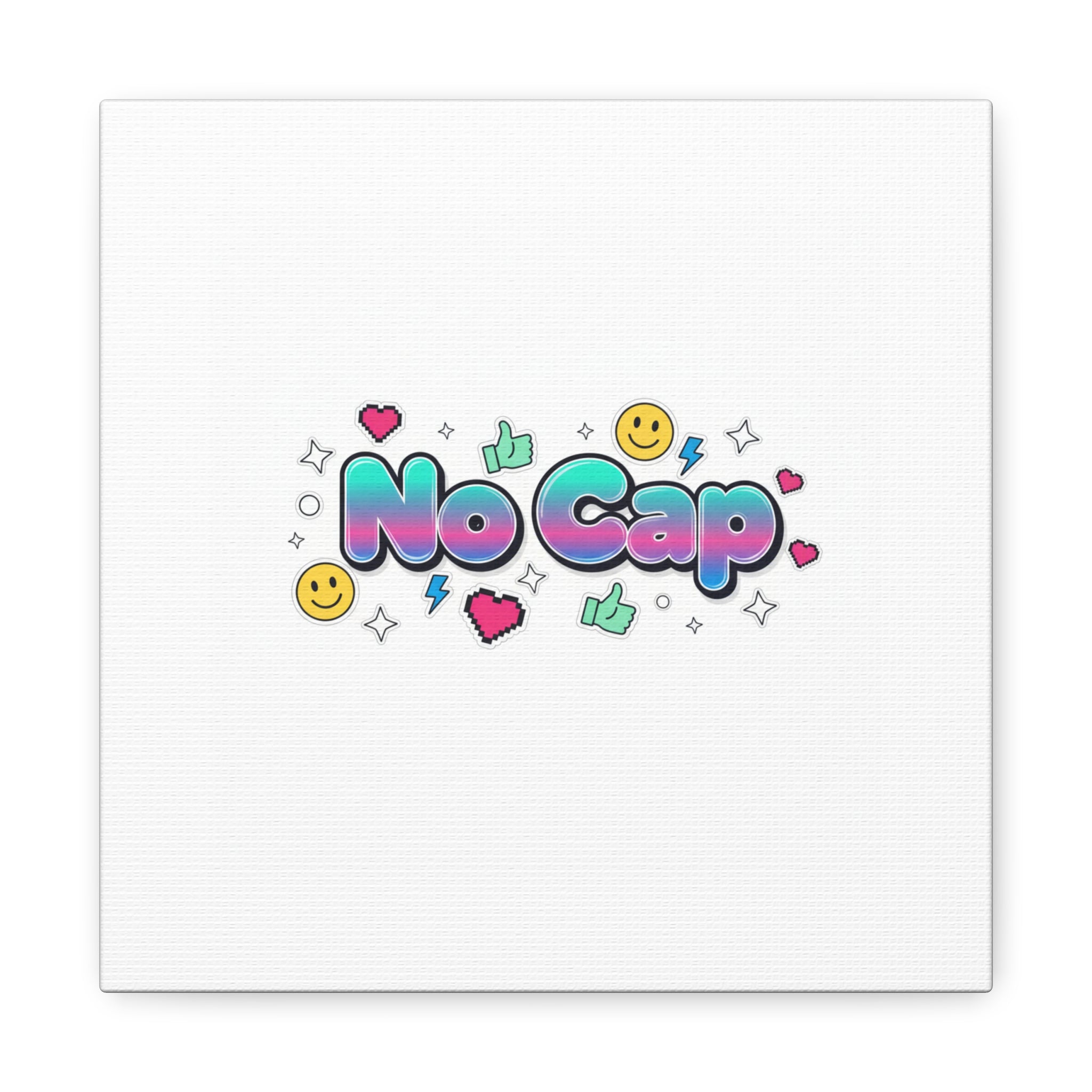 No Cap Canvas | Gen-Z Slang, Internet Lingo Wall Art