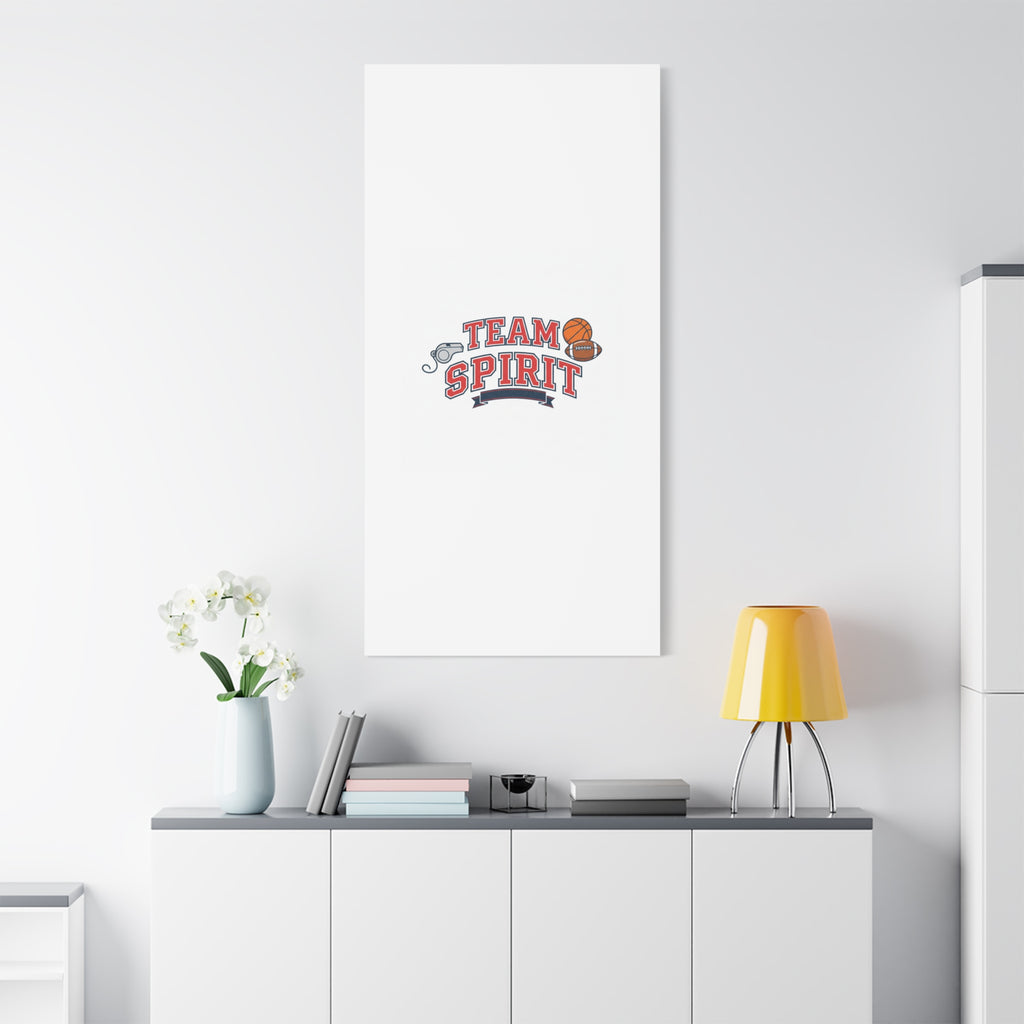 Team Spirit varsity crest Canvas