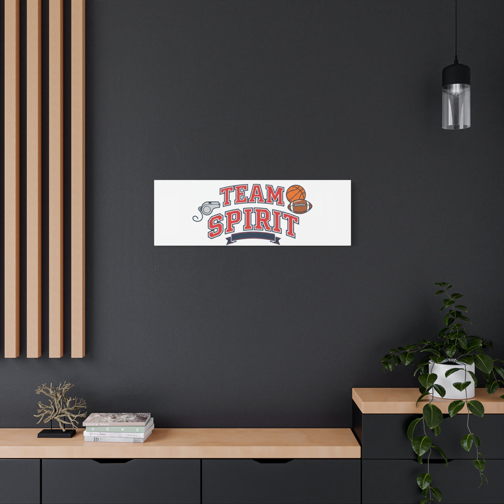 Team Spirit varsity crest Canvas
