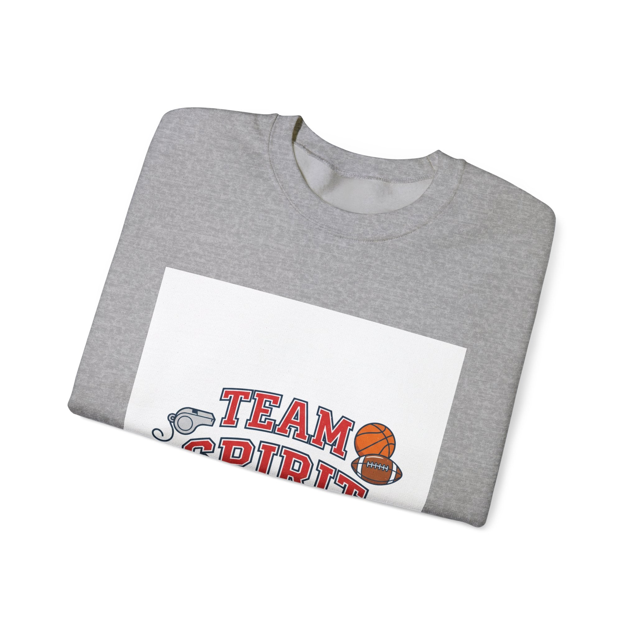 Team Spirit Crewneck Sweatshirt | Varsity/Collegiate, Athletic Block Letter