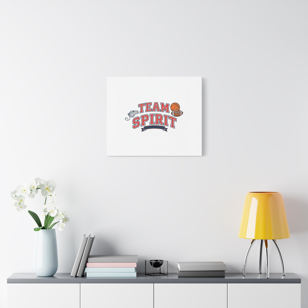 Team Spirit varsity crest Canvas