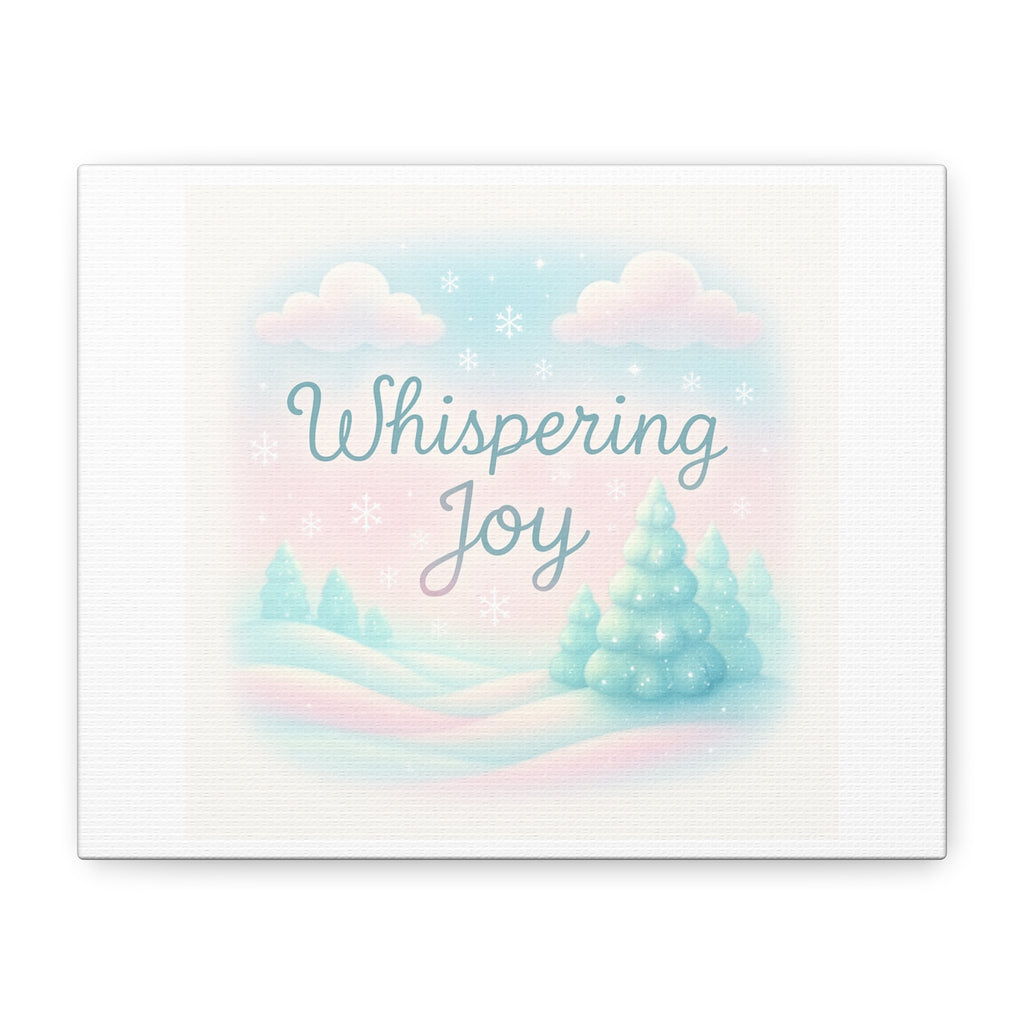 Canvas Wall Art — "Whispering Joy" Pastel Winter Landscape