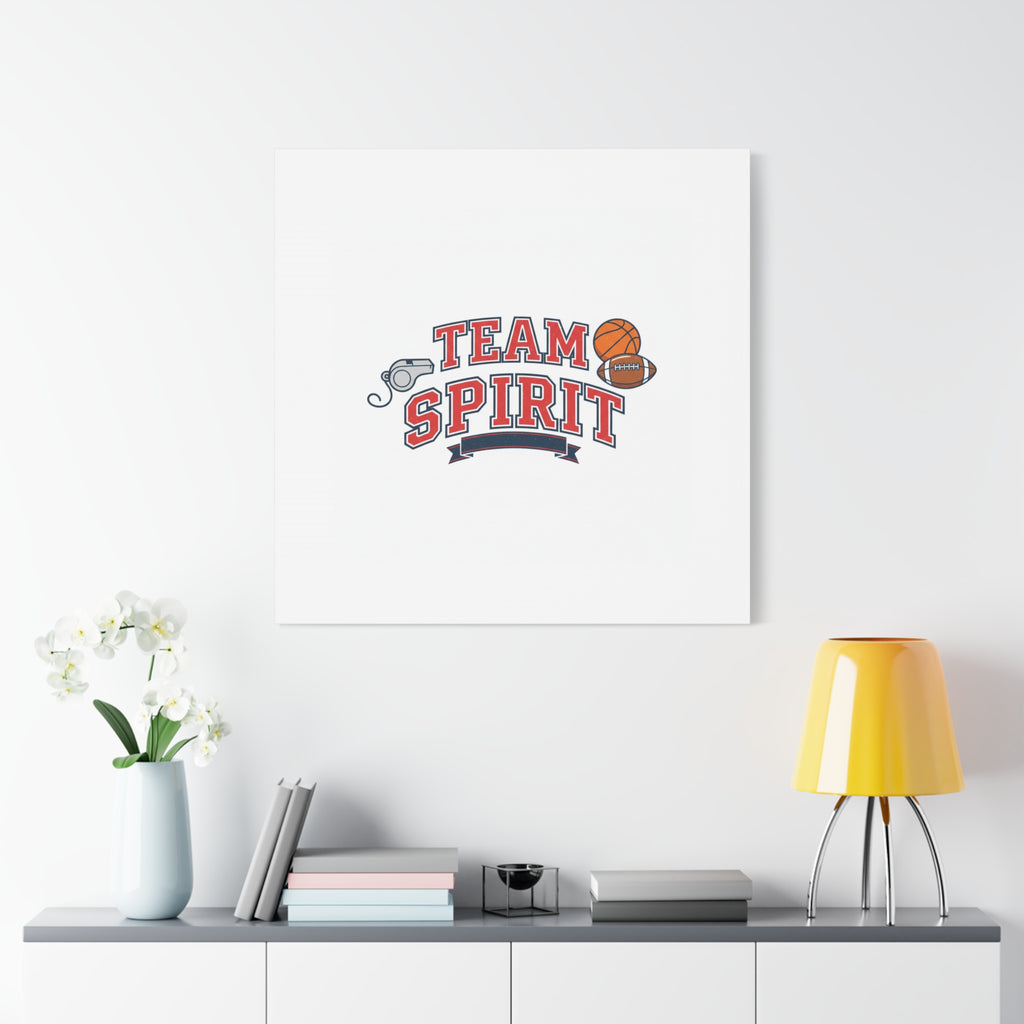 Team Spirit varsity crest Canvas