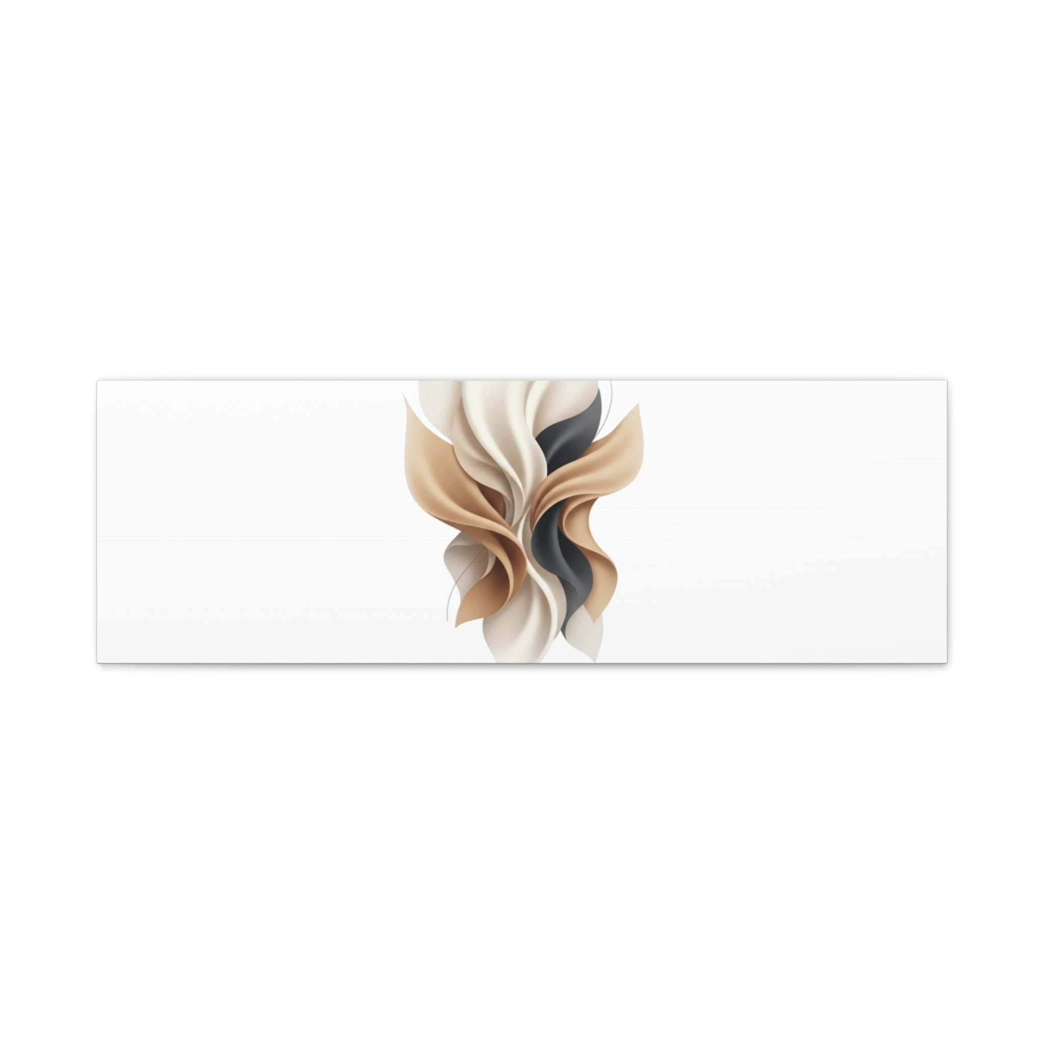 Neutral Abstract Bloom Canvas, Matte Stretched Canvas | Quiet Luxury, Minimalist Wall Art