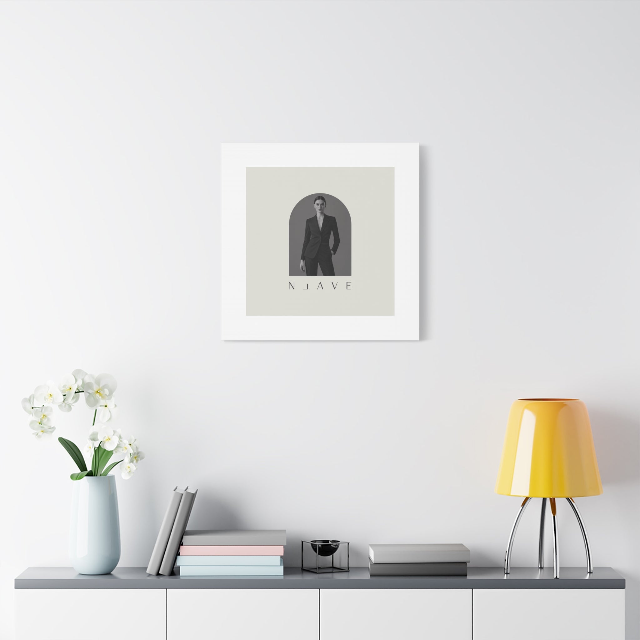 Monochrome Minimal Fashion Print, Canvas