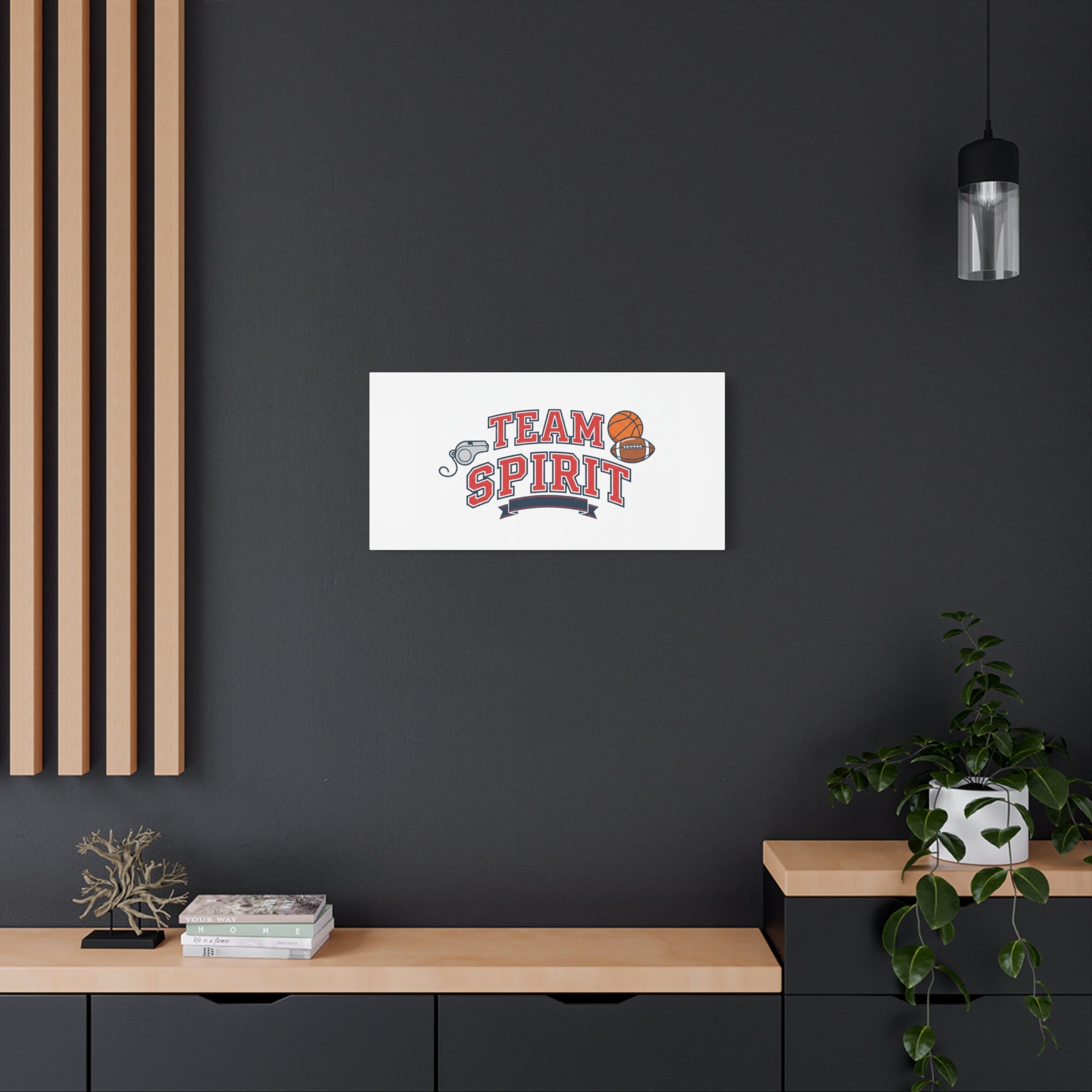 Team Spirit varsity crest Canvas