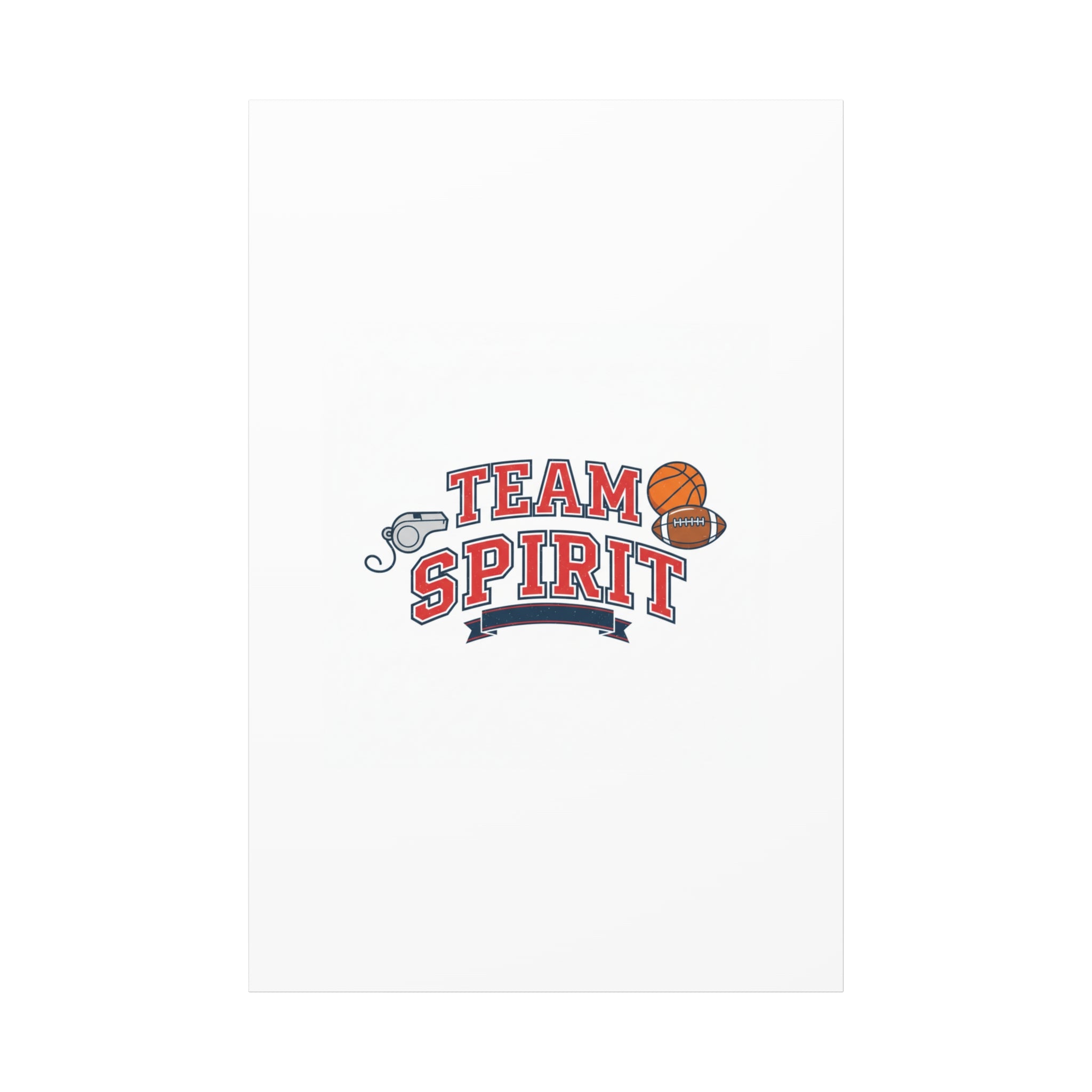Team Spirit varsity crest Canvas