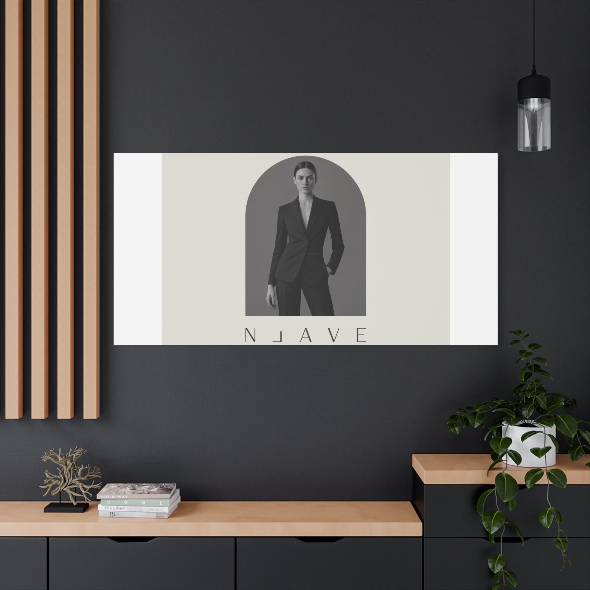 Monochrome Minimal Fashion Print, Canvas