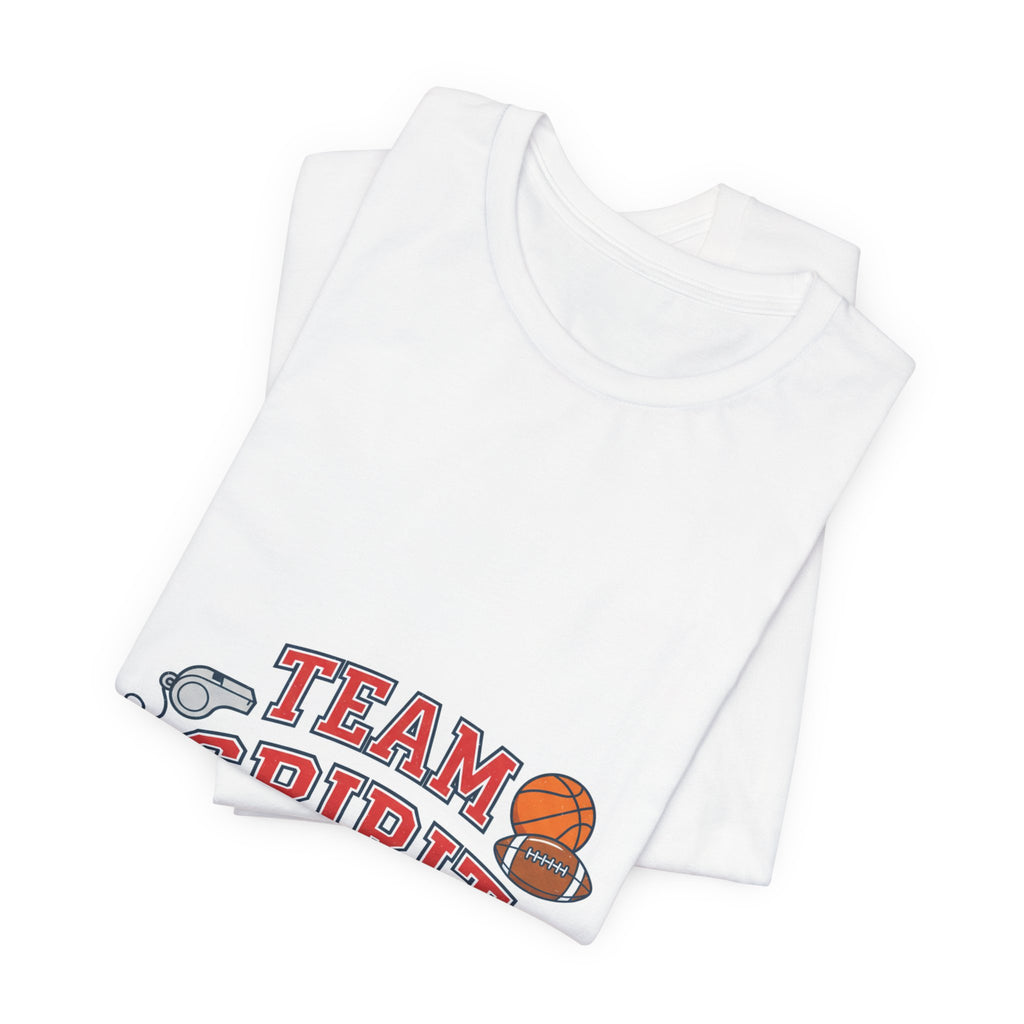 Team Spirit Varsity Letter Tee | collegiate athletic block font