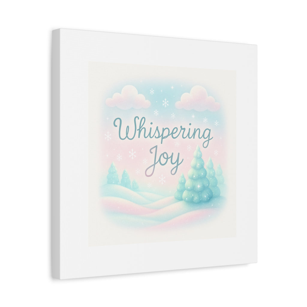 Canvas Wall Art — "Whispering Joy" Pastel Winter Landscape