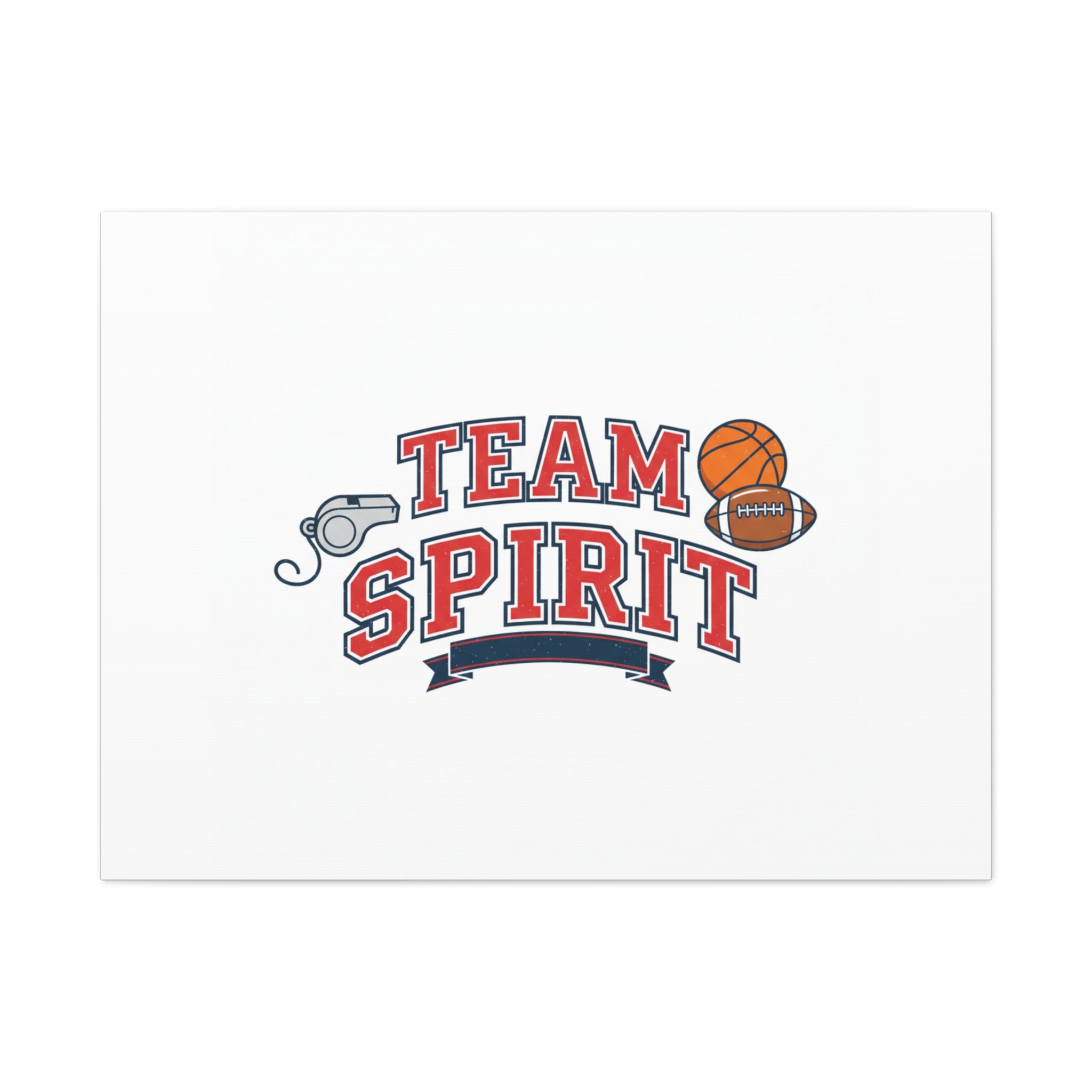 Team Spirit varsity crest Canvas