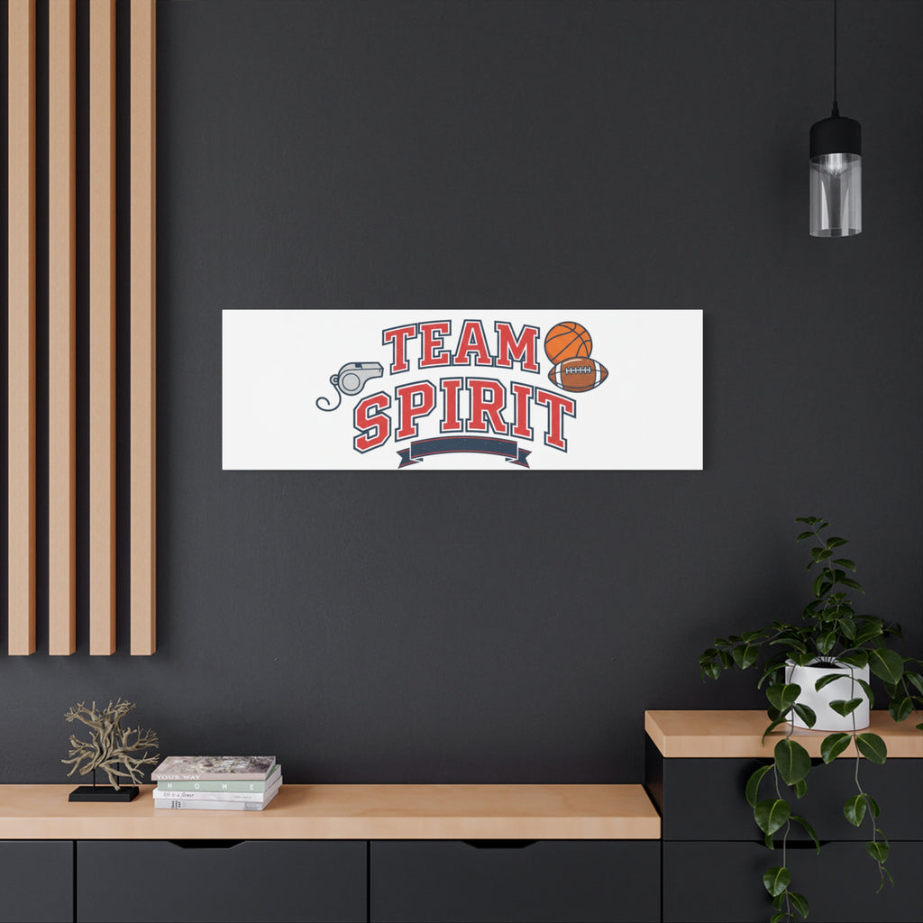 Team Spirit varsity crest Canvas
