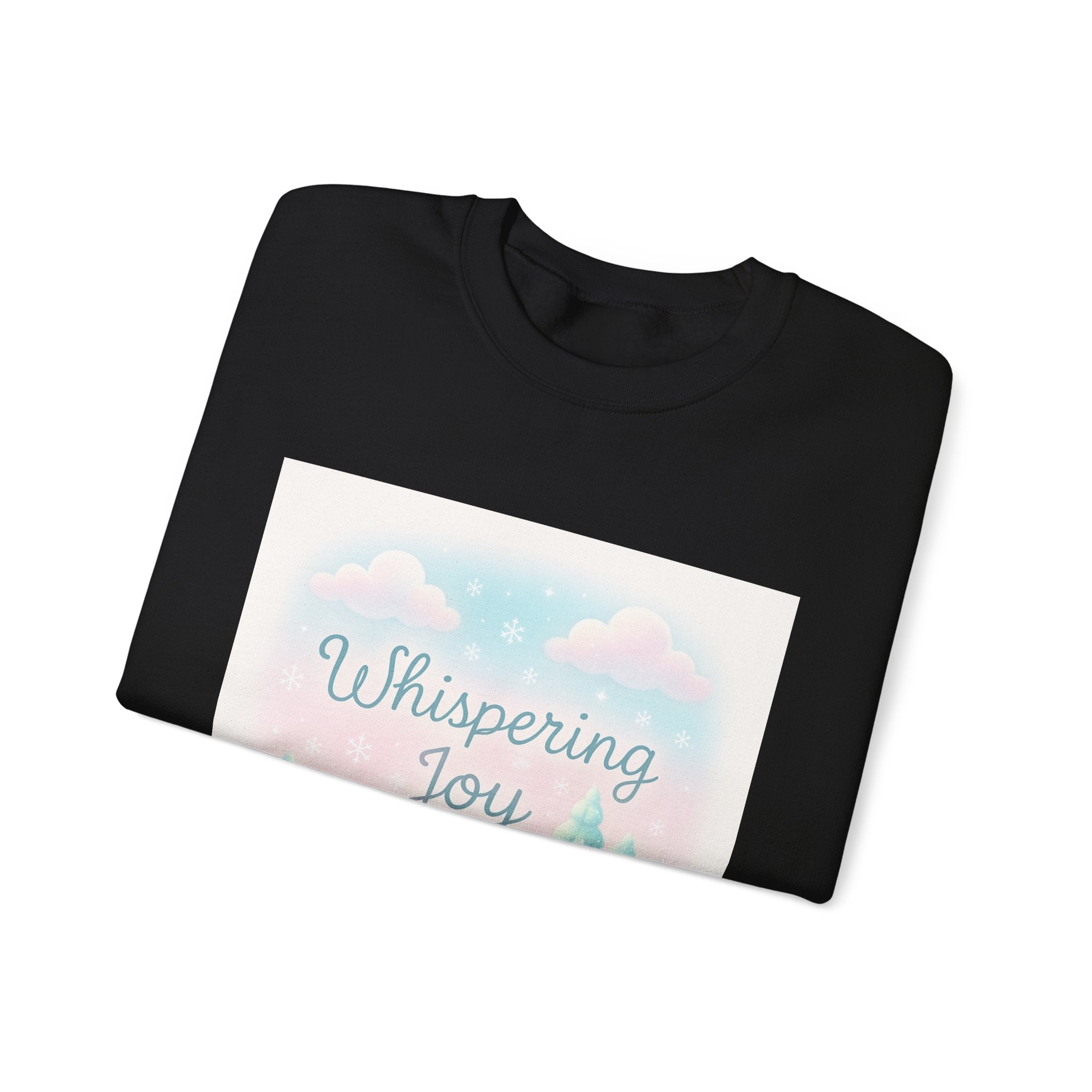 Crewneck Sweatshirt — Whispering Joy Pastel Winter Scene