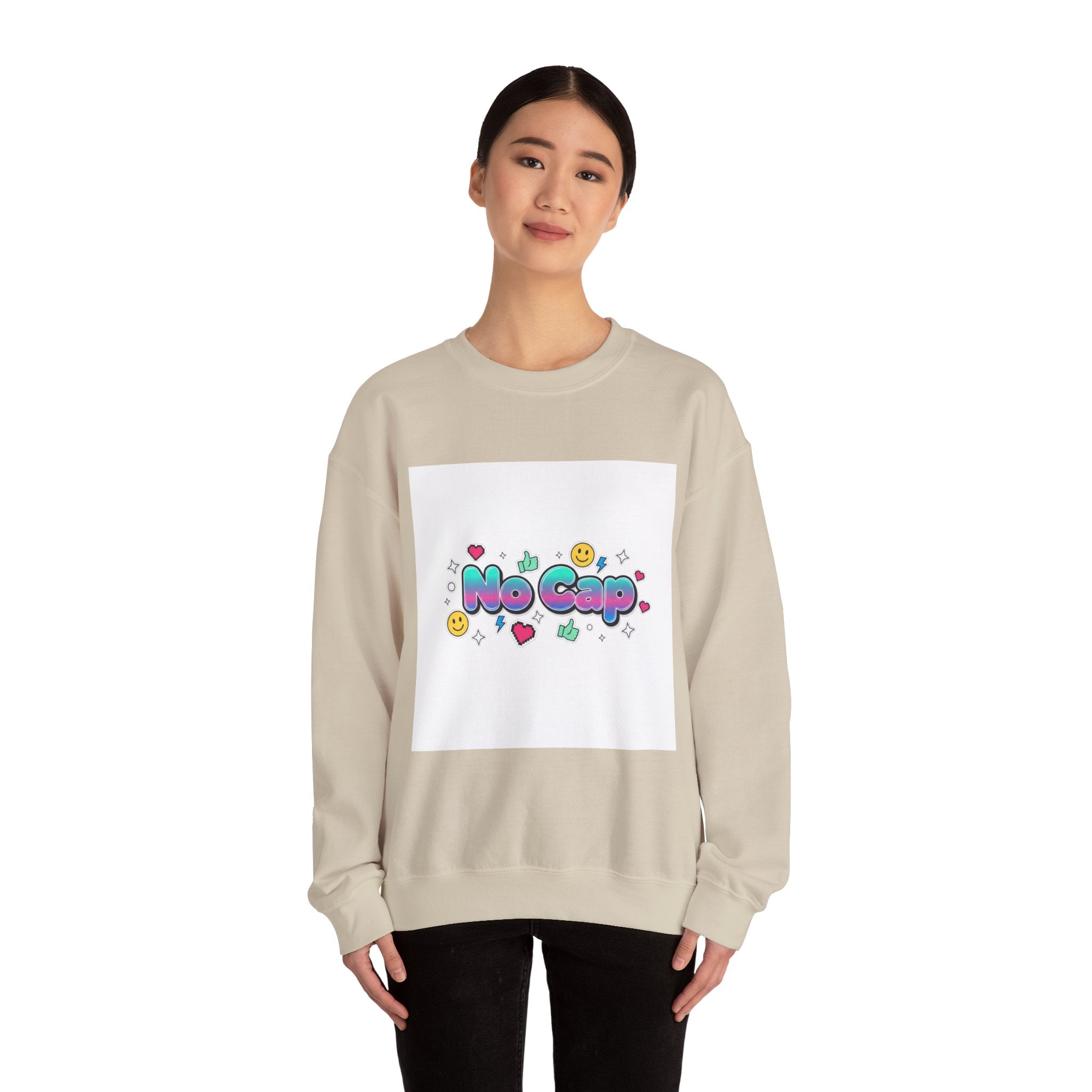 No Cap Crewneck Sweatshirt | Gen-Z Slang, Internet Lingo
