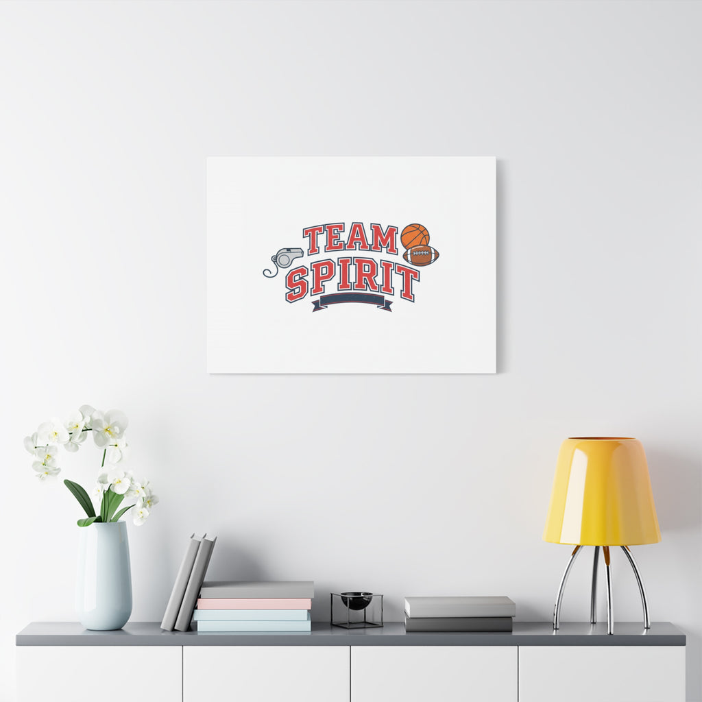 Team Spirit varsity crest Canvas