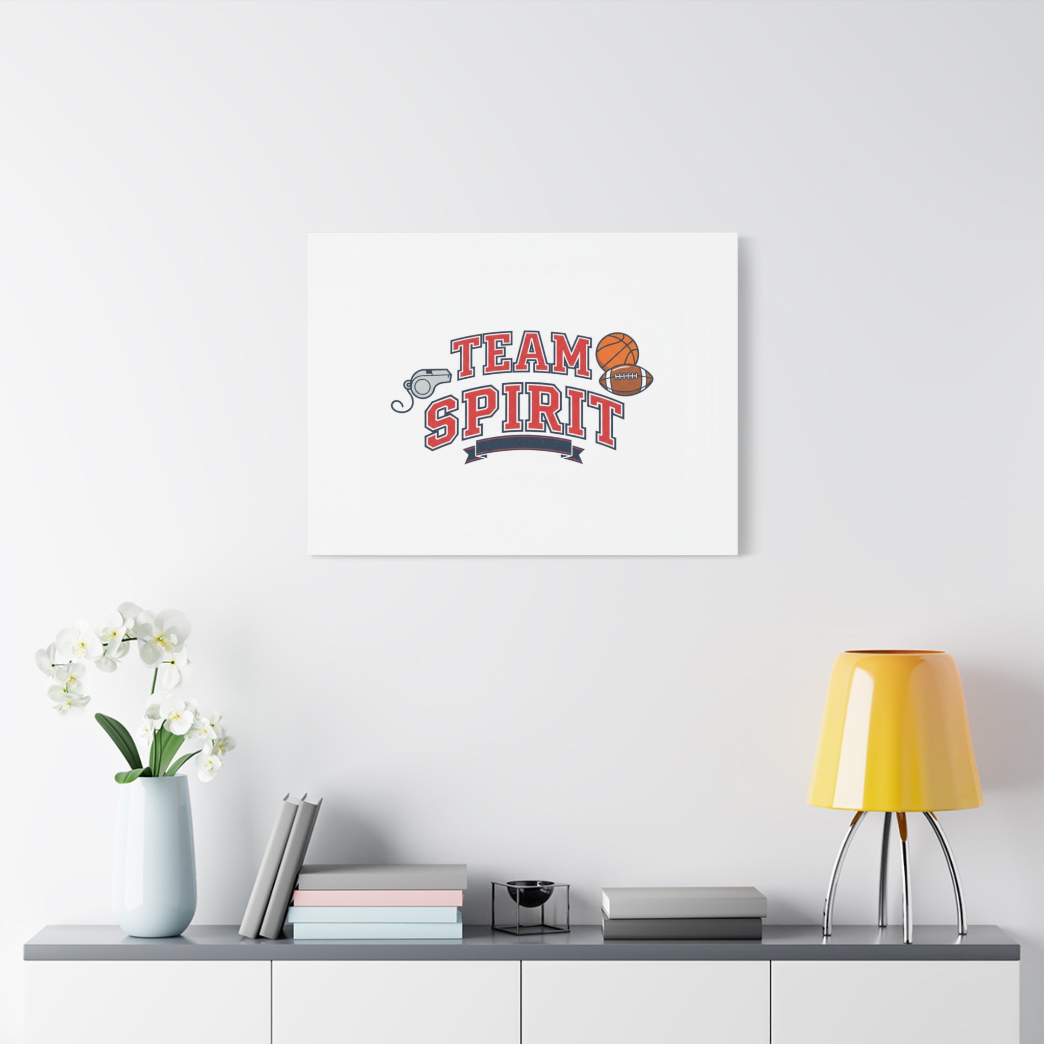 Team Spirit varsity crest Canvas