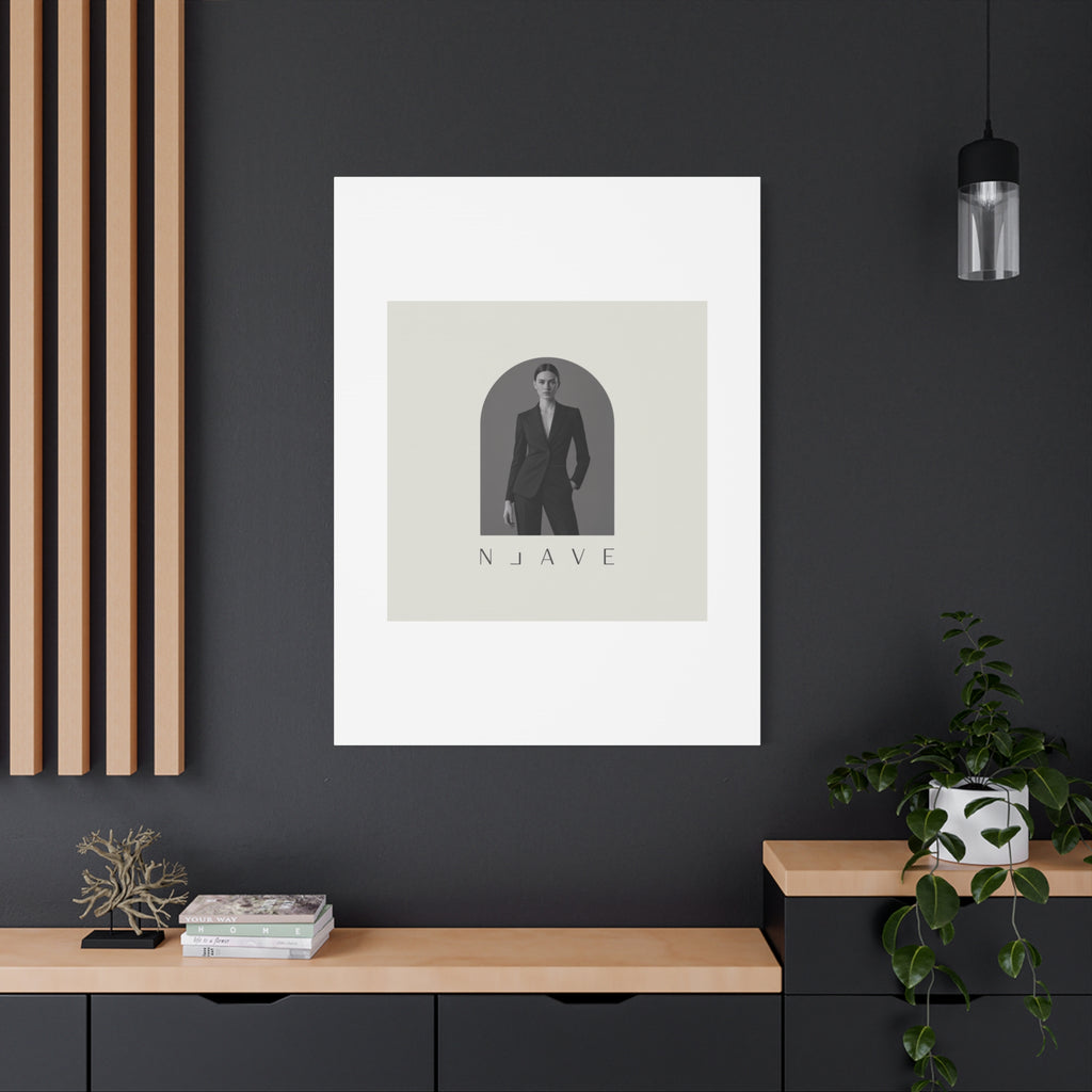 Monochrome Minimal Fashion Print, Canvas