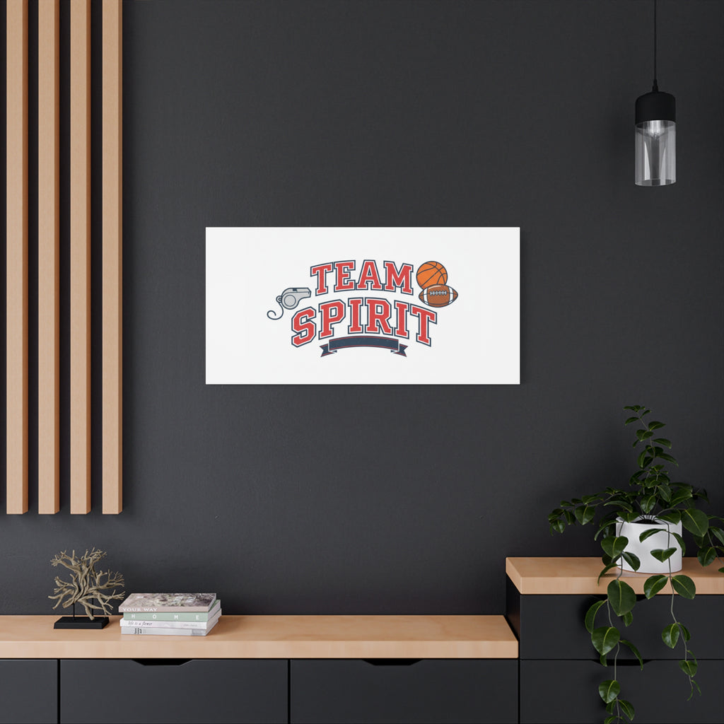 Team Spirit varsity crest Canvas