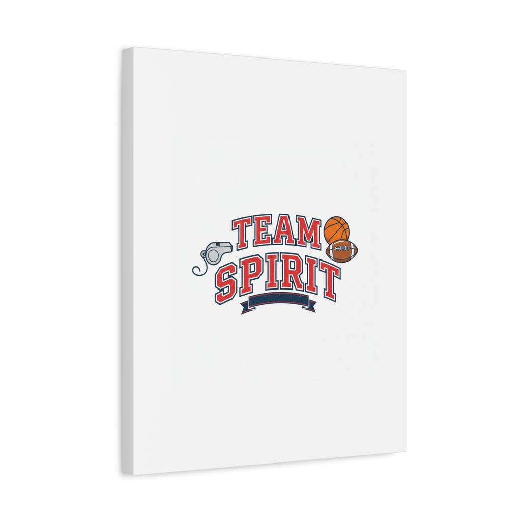 Team Spirit varsity crest Canvas