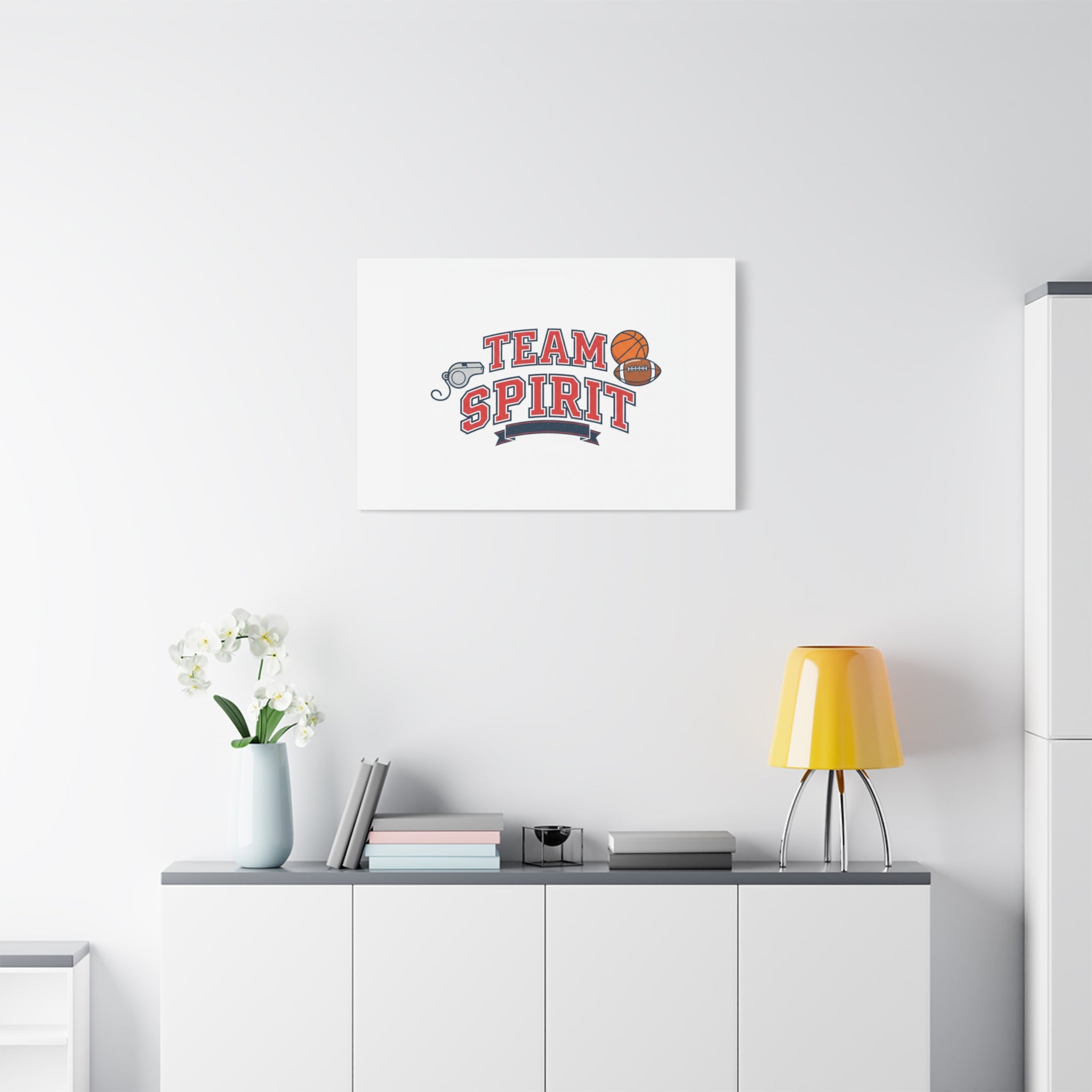 Team Spirit varsity crest Canvas