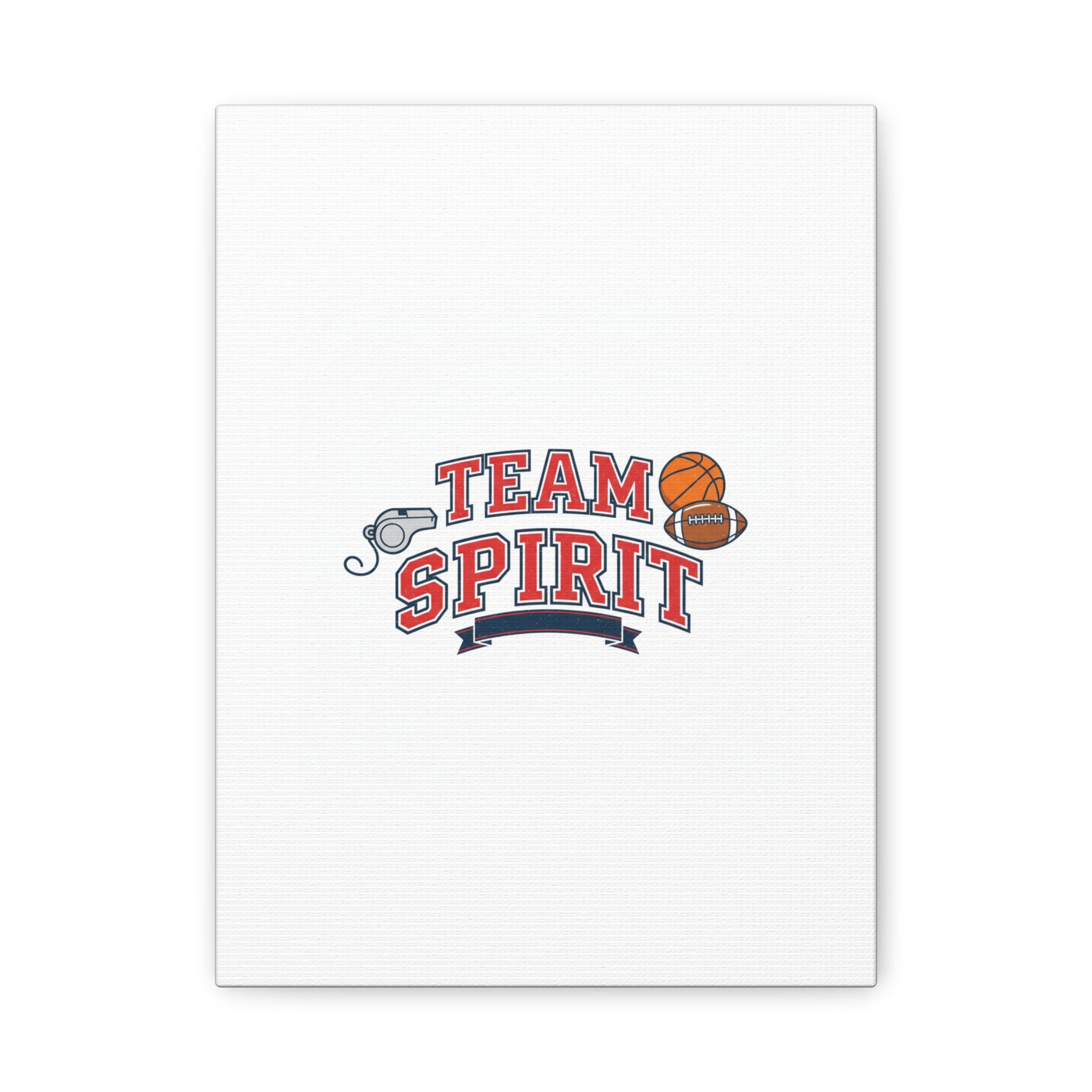Team Spirit varsity crest Canvas