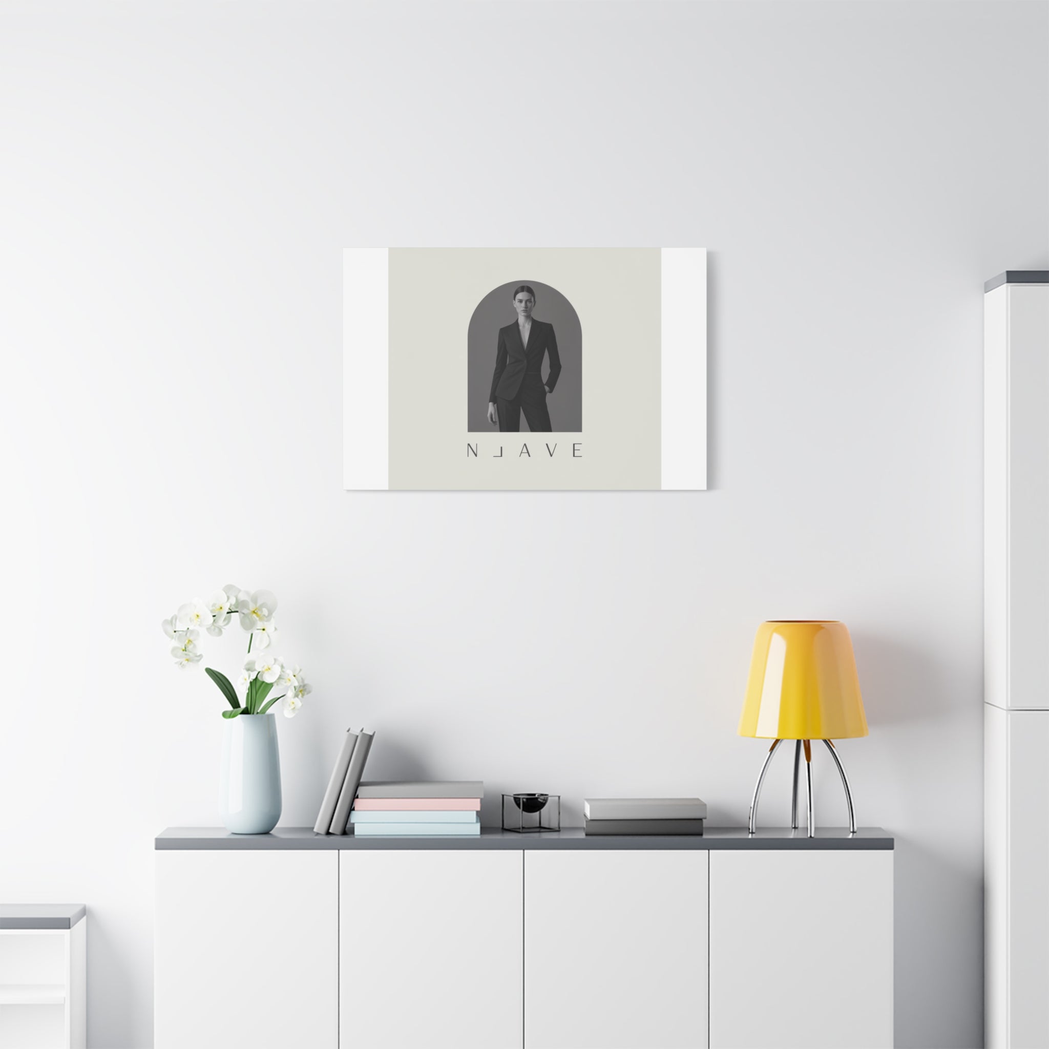 Monochrome Minimal Fashion Print, Canvas