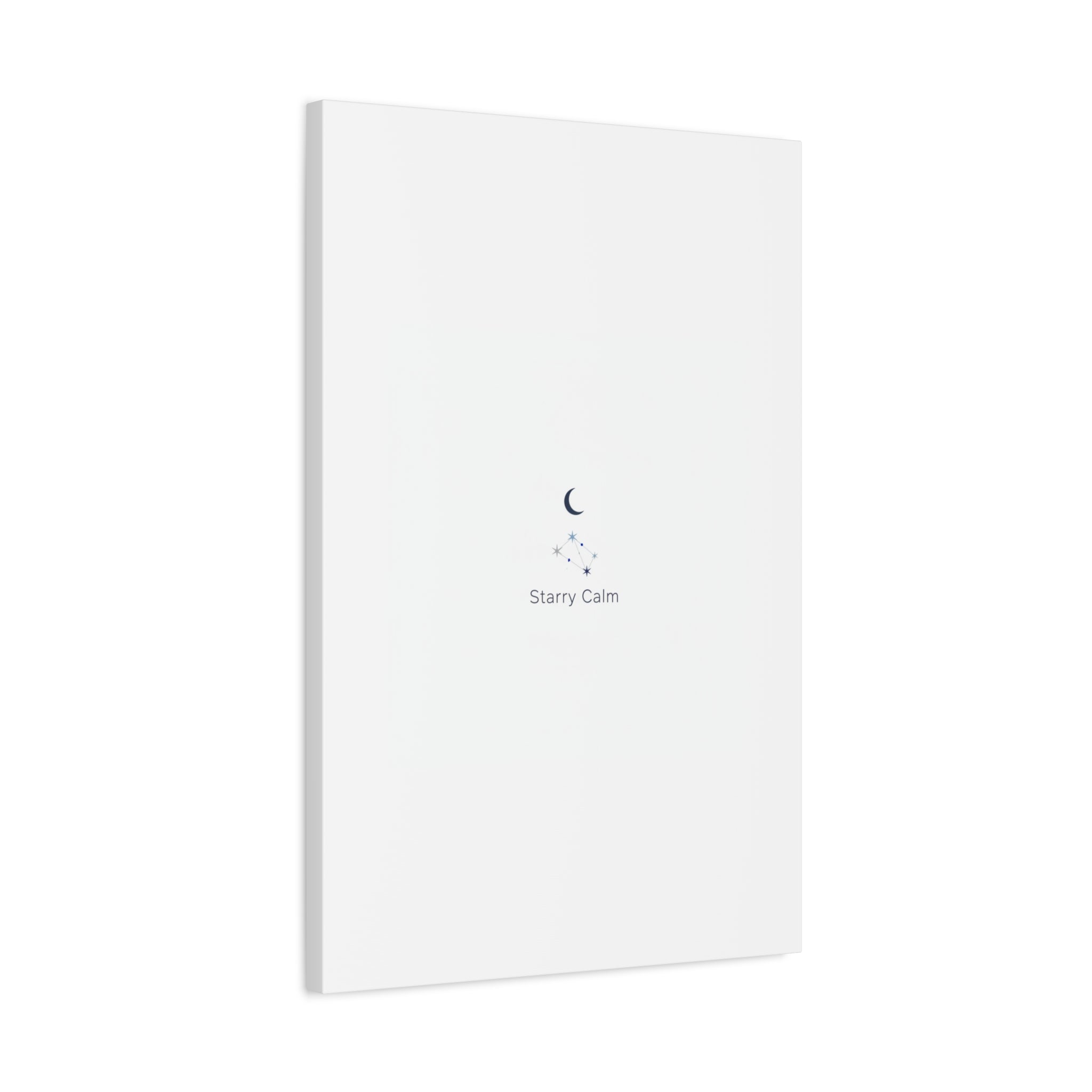 Starry Calm Moon & Constellation Canvas, minimal astrology art print