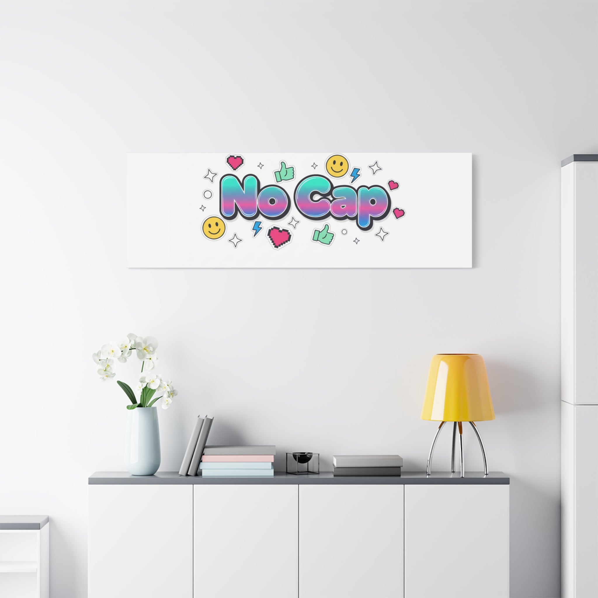 No Cap Canvas | Gen-Z Slang, Internet Lingo Wall Art